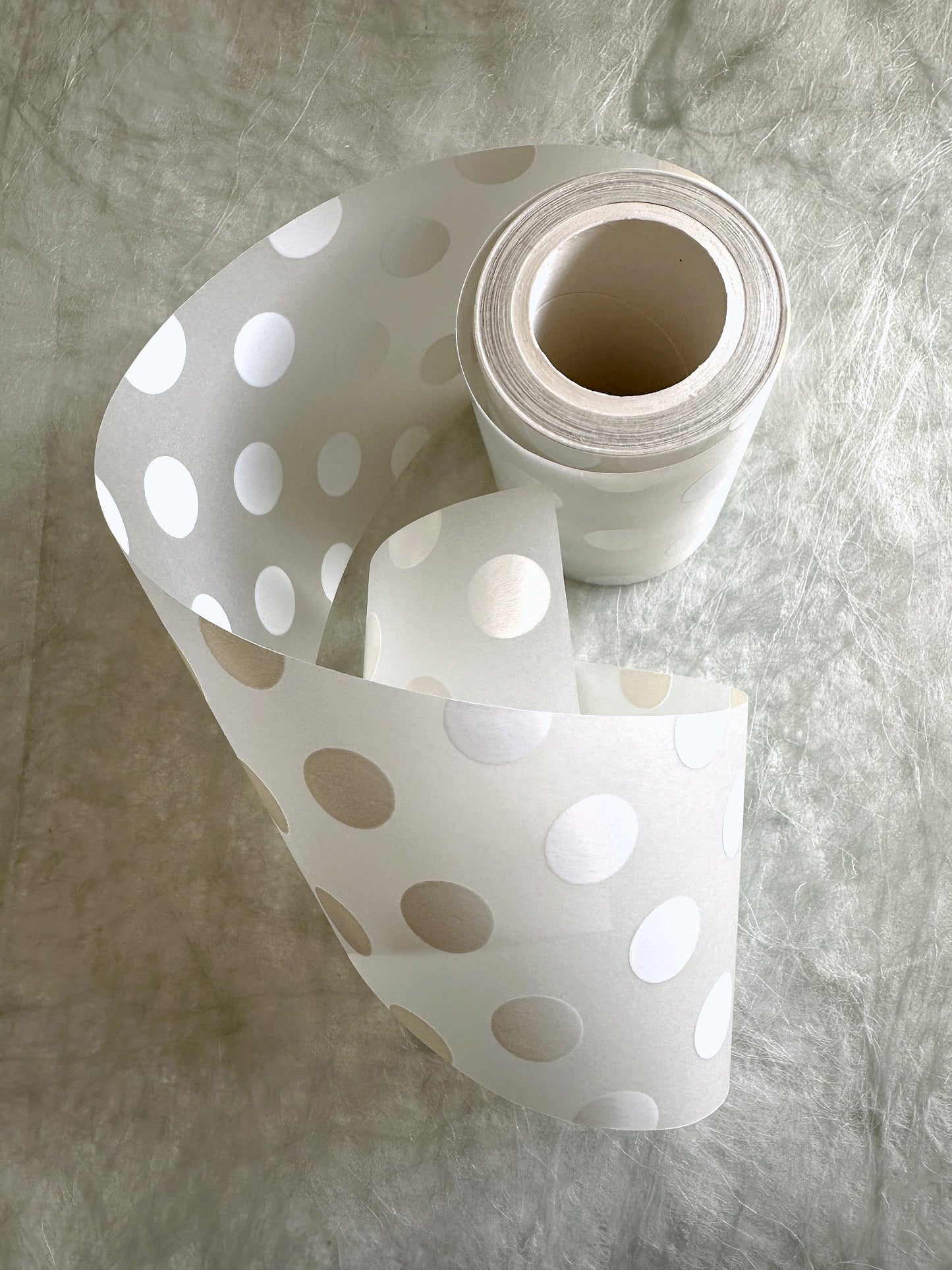 LihaoPaper - White Polka Dots nonadhesive tracing paper SAMPLES