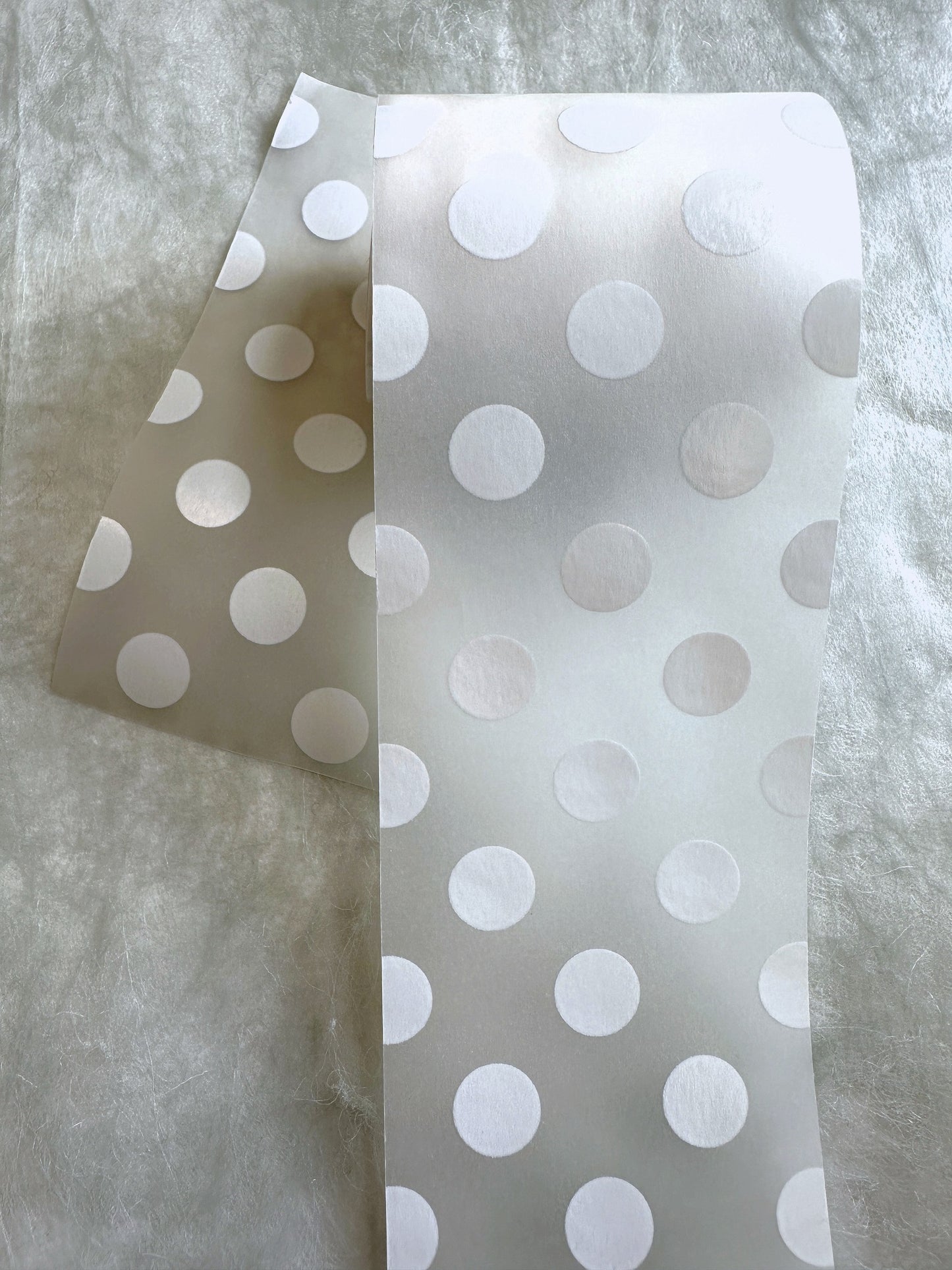 LihaoPaper - White Polka Dots nonadhesive tracing paper SAMPLES