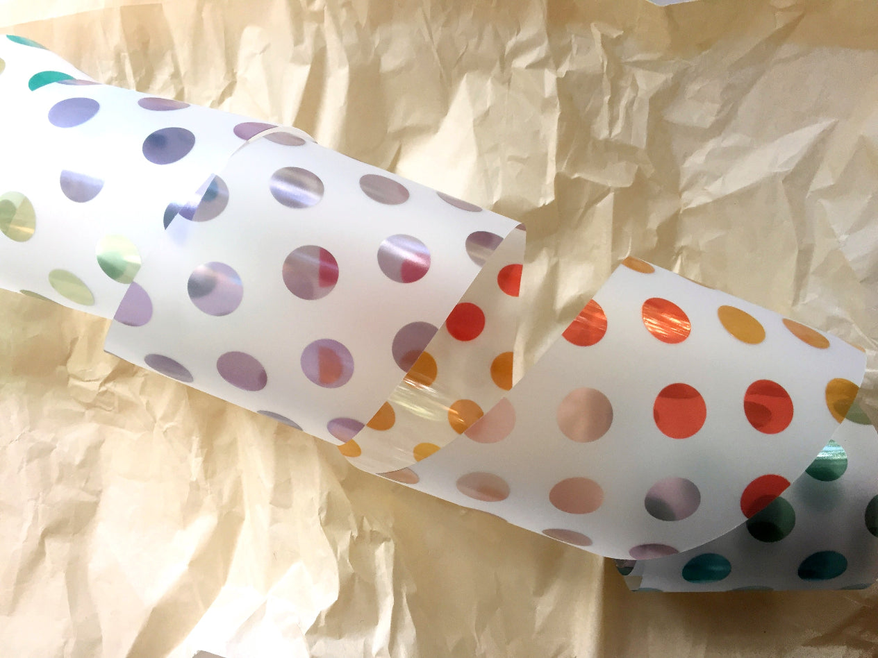 LihaoPaper - Multi-Colored Polka Dots PET tape SAMPLES