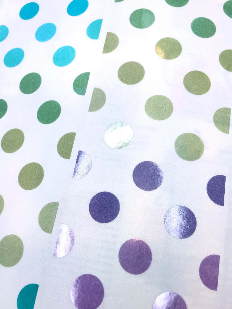 LihaoPaper - Multi-Colored Polka Dots PET tape SAMPLES