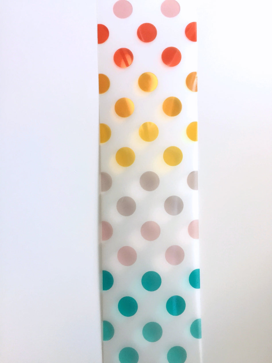 LihaoPaper - Multi-Colored Polka Dots PET tape SAMPLES
