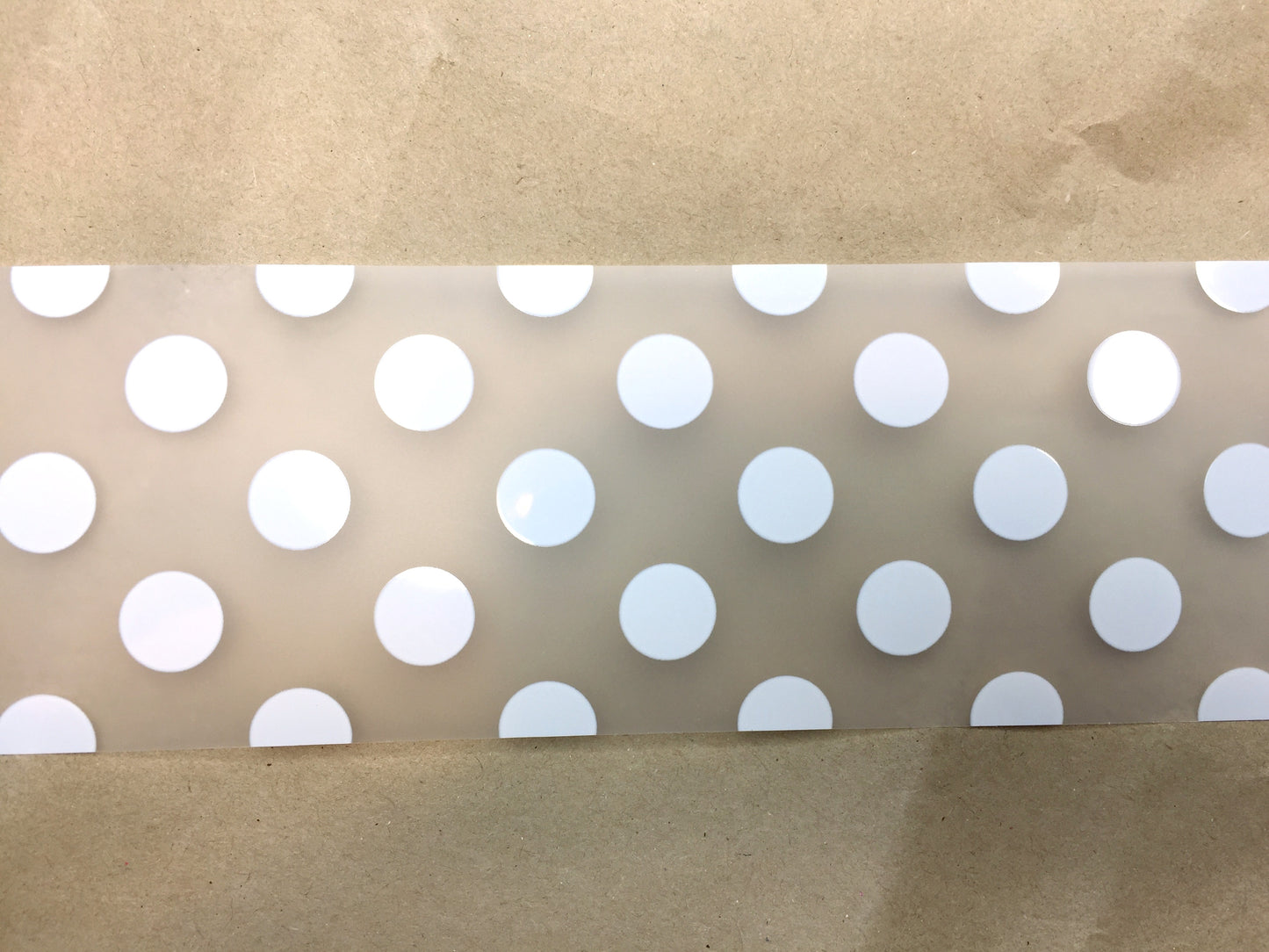 LihaoPaper - White Polka Dots PET tape SAMPLES