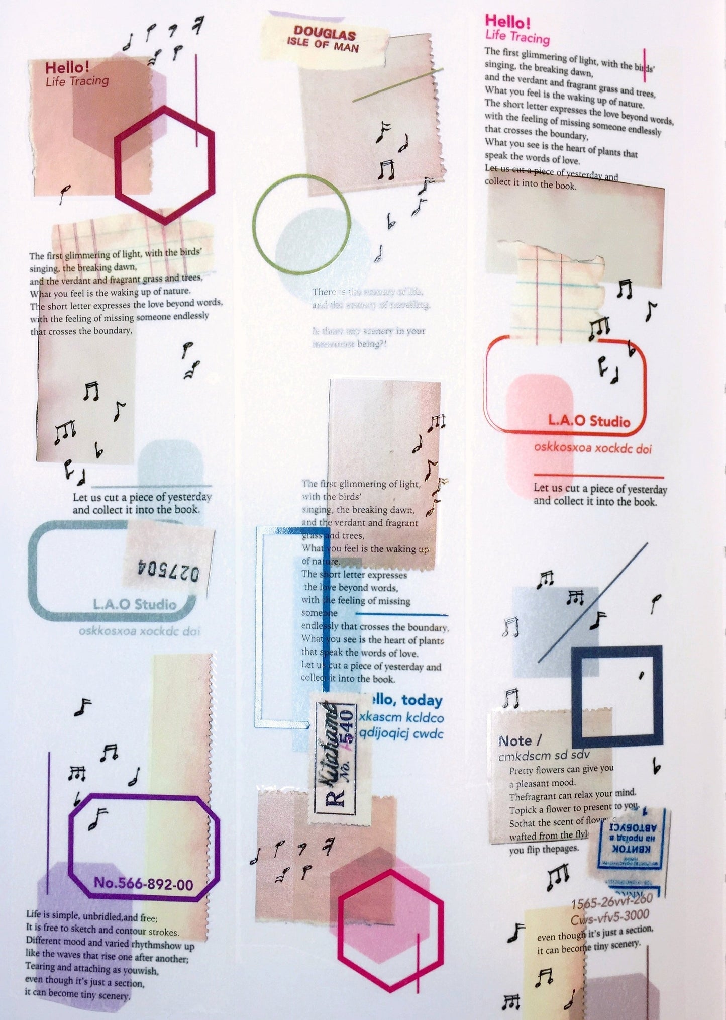 LihaoPaper - Amusing PET tape SAMPLES