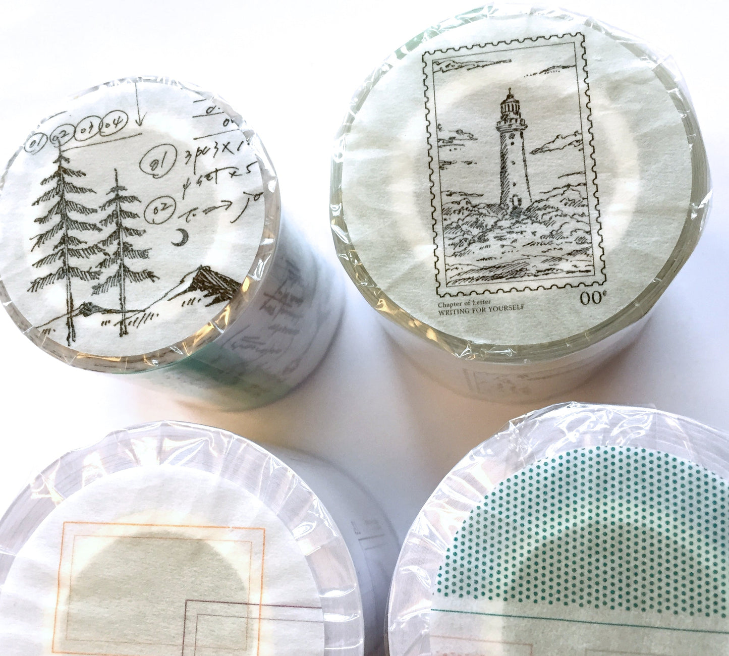LihaoPaper - Lighthouse Postmark die-cut PET tape SAMPLES