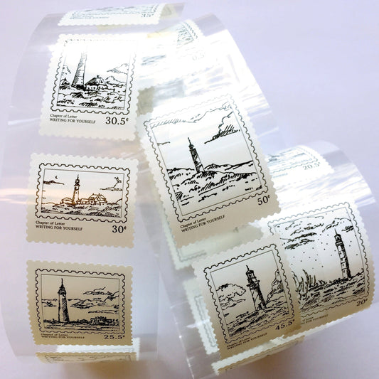 LihaoPaper - Lighthouse Postmark die-cut PET tape SAMPLES