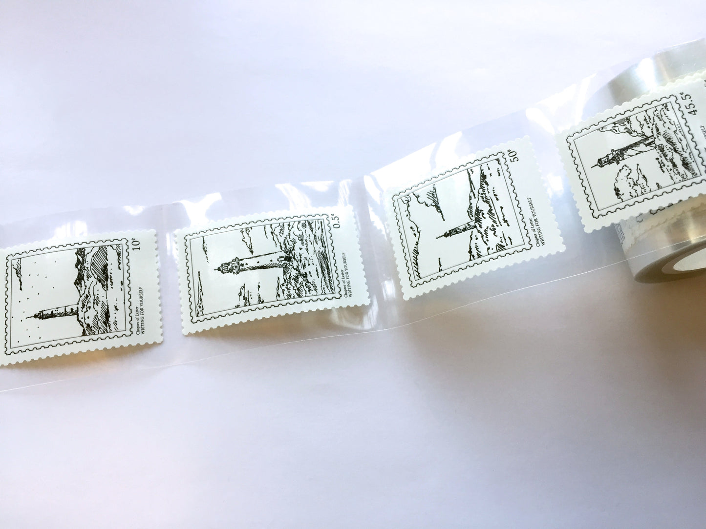 LihaoPaper - Lighthouse Postmark die-cut PET tape SAMPLES