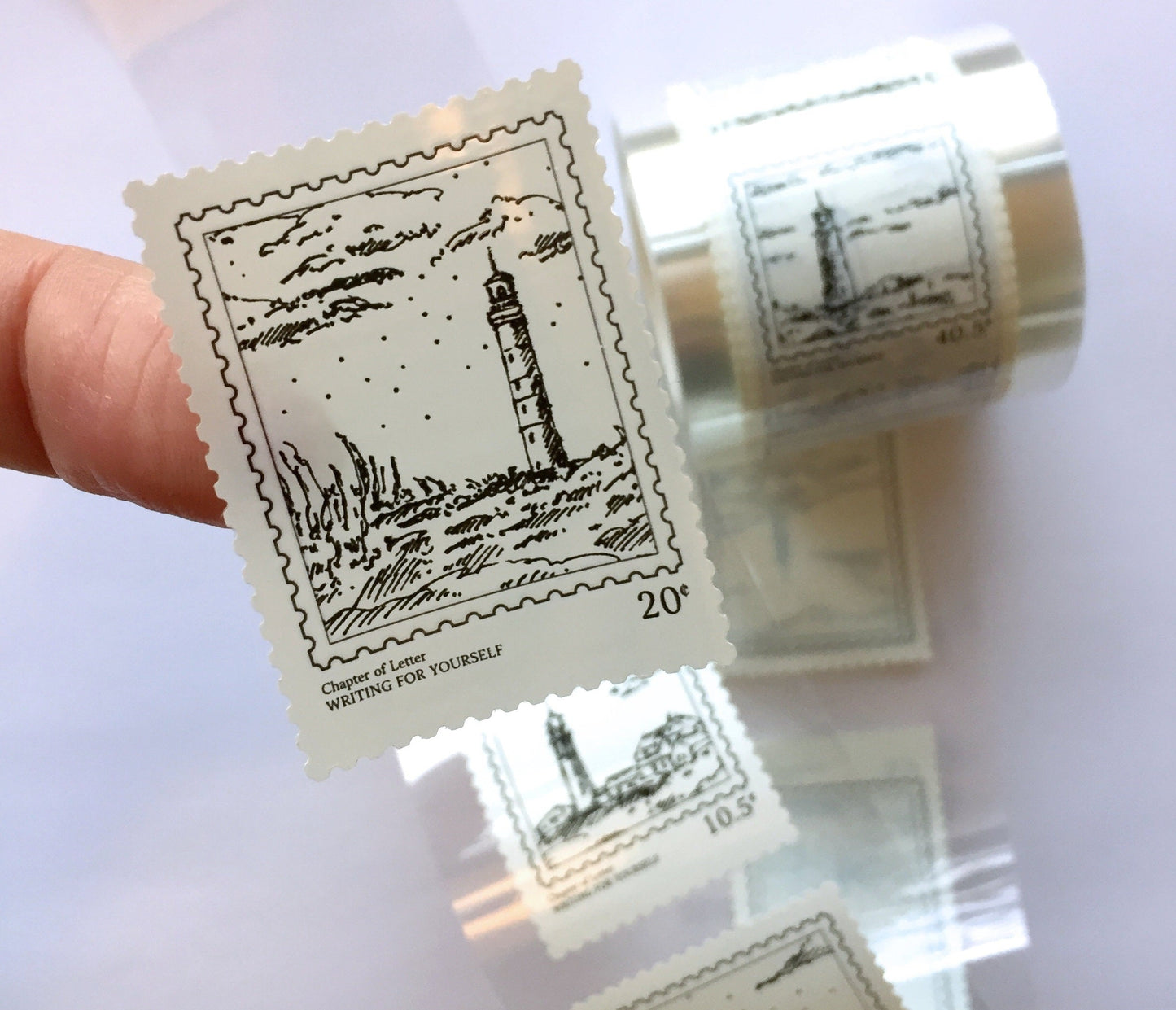 LihaoPaper - Lighthouse Postmark die-cut PET tape SAMPLES