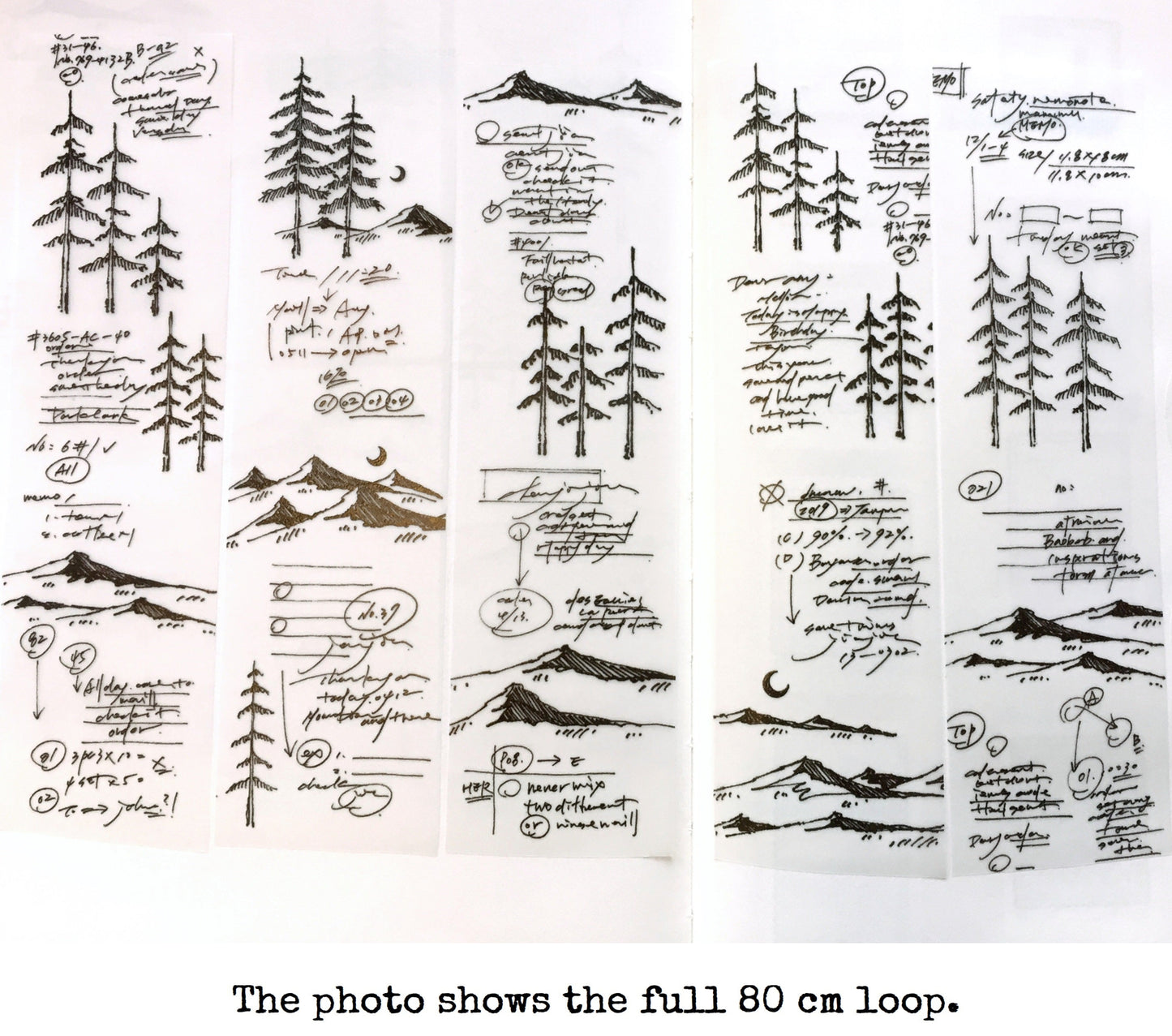 LihaoPaper - Forest Memo nonadhesive tracing paper SAMPLES