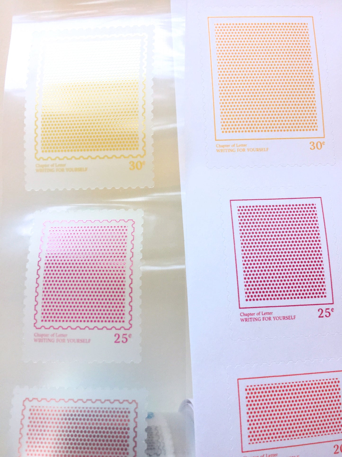 LihaoPaper - Screentone Postmark die-cut PET tape SAMPLES