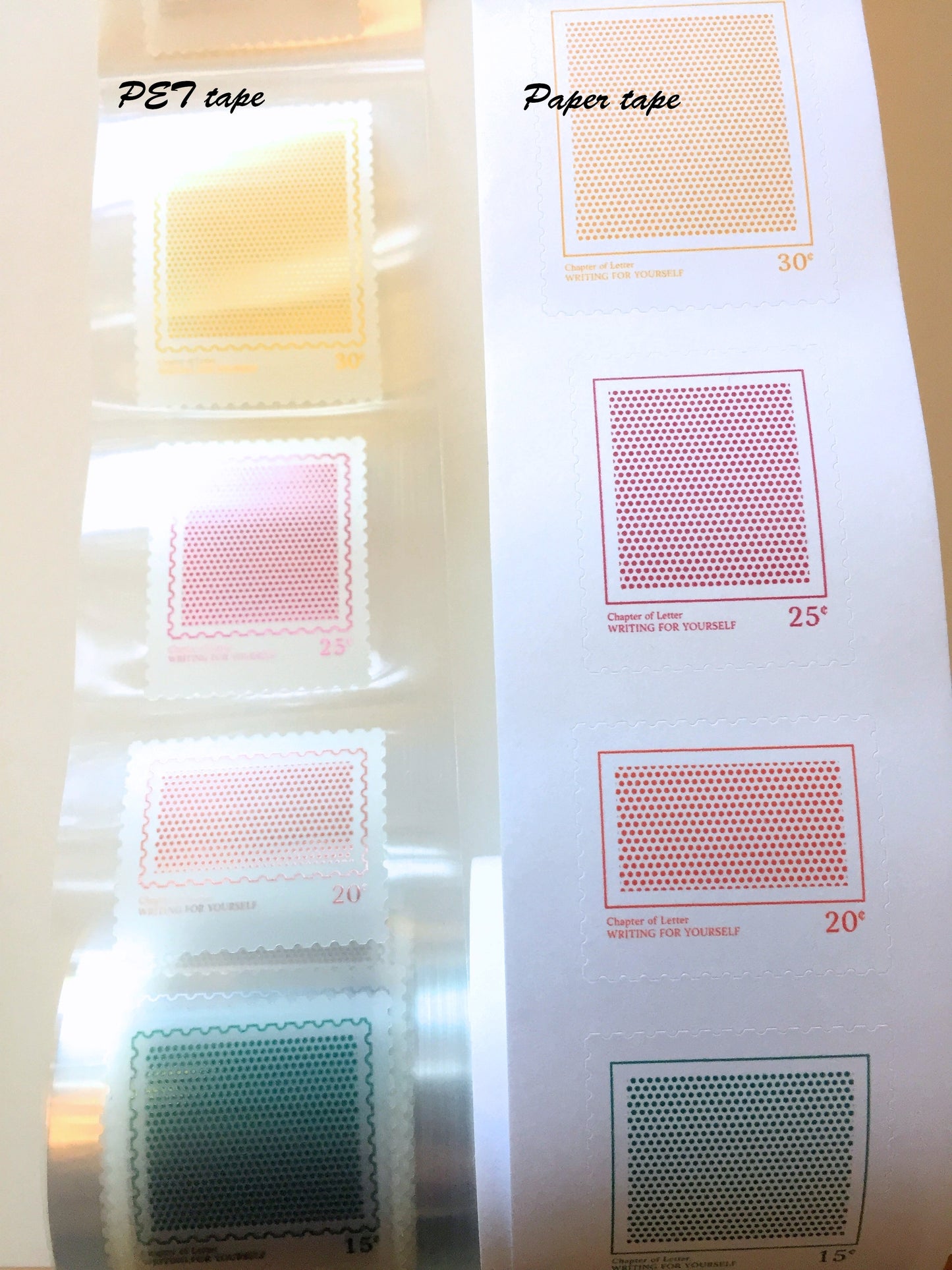 LihaoPaper - Screentone Postmark die-cut PET tape SAMPLES