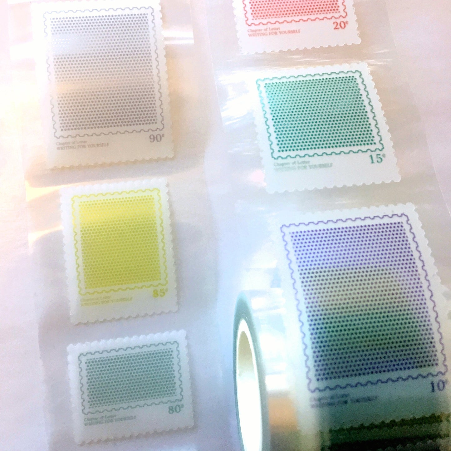 LihaoPaper - Screentone Postmark die-cut PET tape SAMPLES