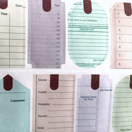 LihaoPaper - Vintage Tag kiss-cut paper tape SAMPLES