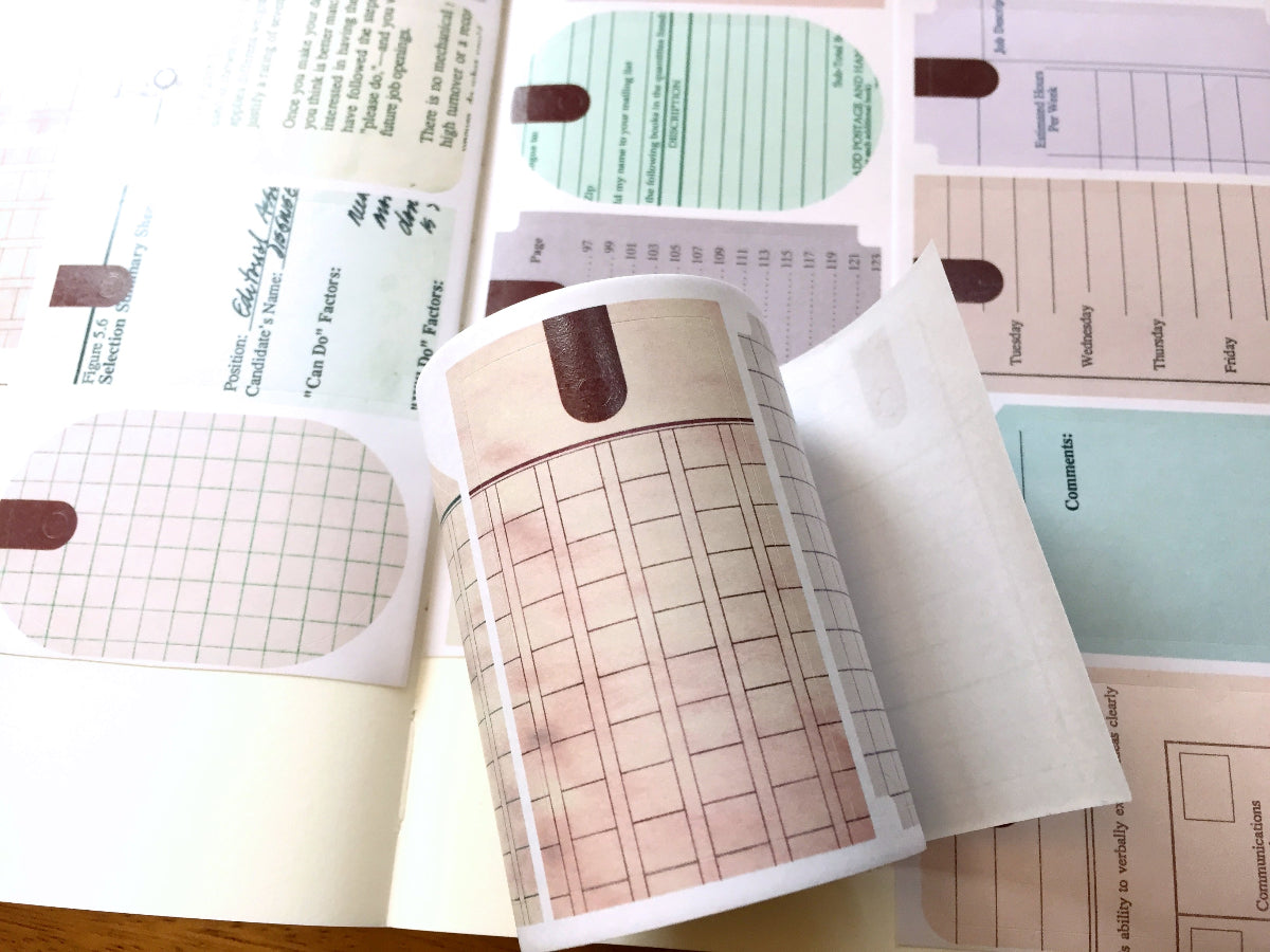 LihaoPaper - Vintage Tag kiss-cut paper tape SAMPLES