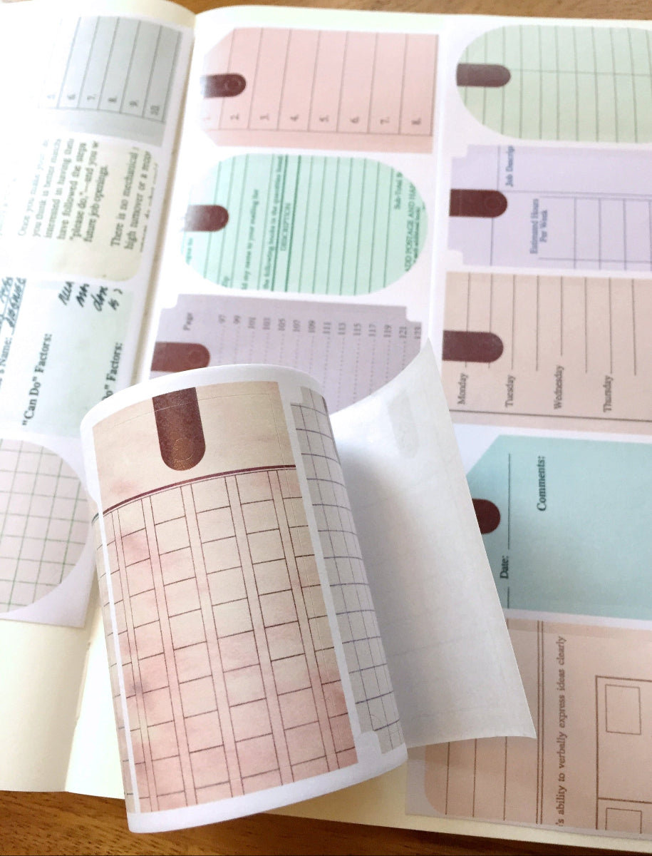 LihaoPaper - Vintage Tag kiss-cut paper tape SAMPLES