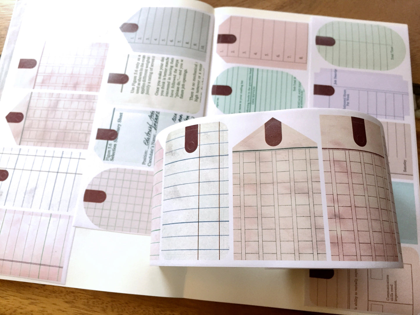 LihaoPaper - Vintage Tag kiss-cut paper tape SAMPLES