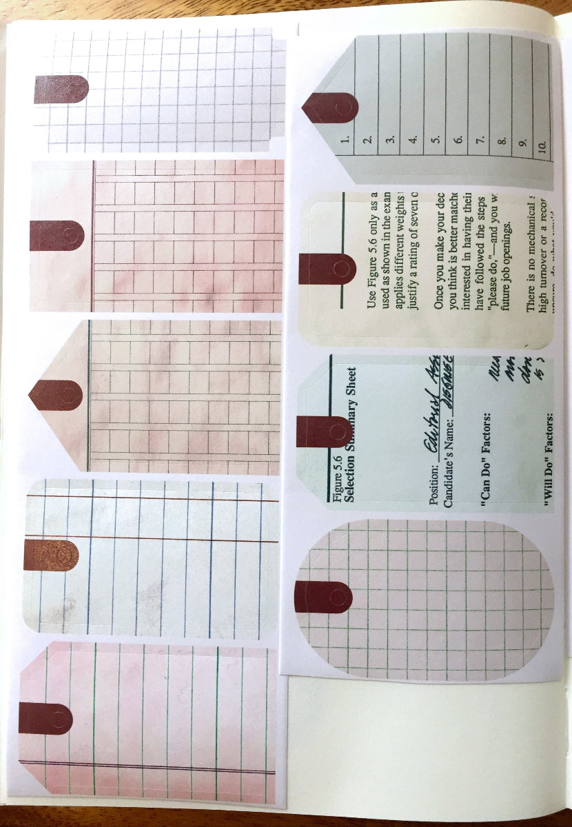 LihaoPaper - Vintage Tag kiss-cut paper tape SAMPLES