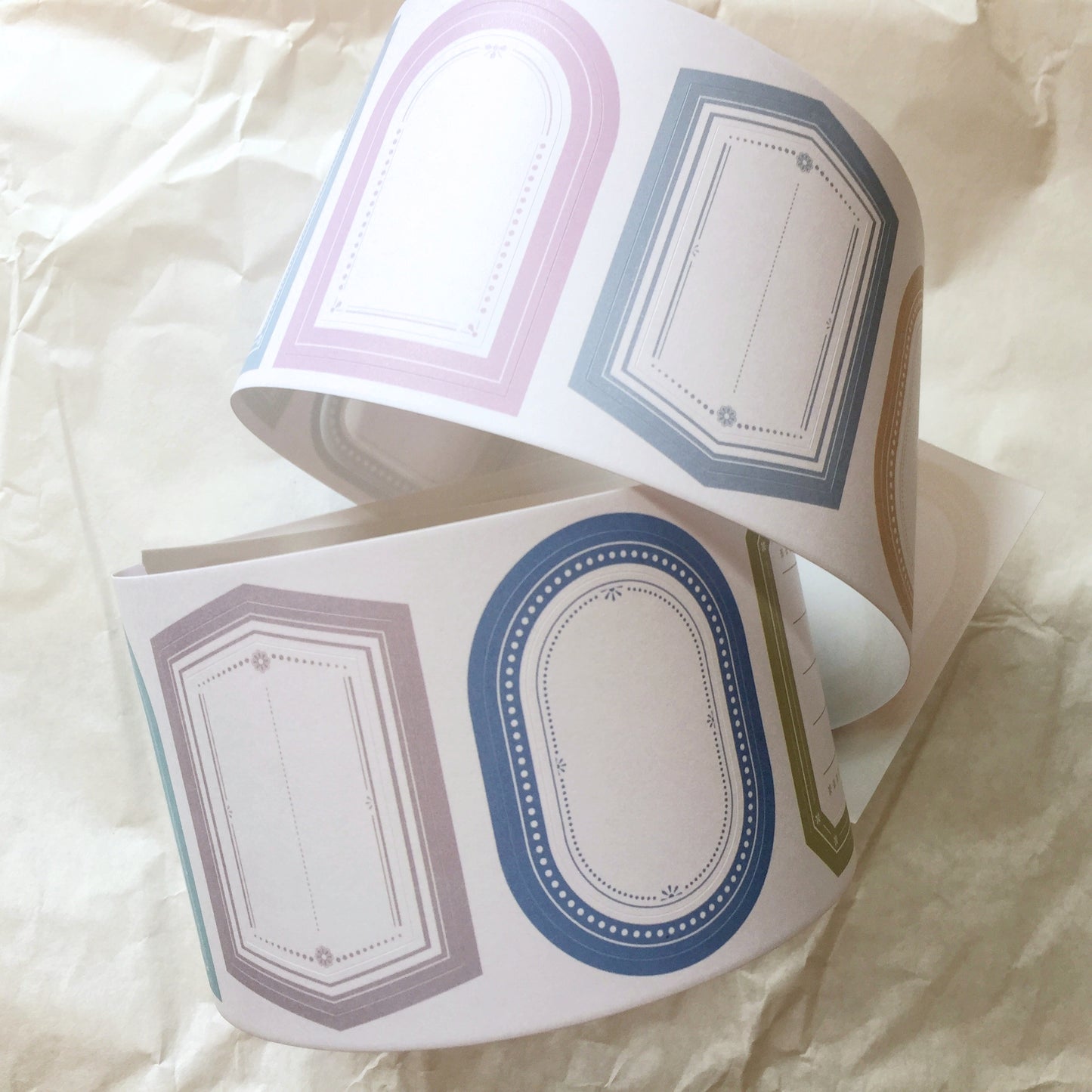 LihaoPaper - No. 51 Double Label kiss-cut paper tape SAMPLES