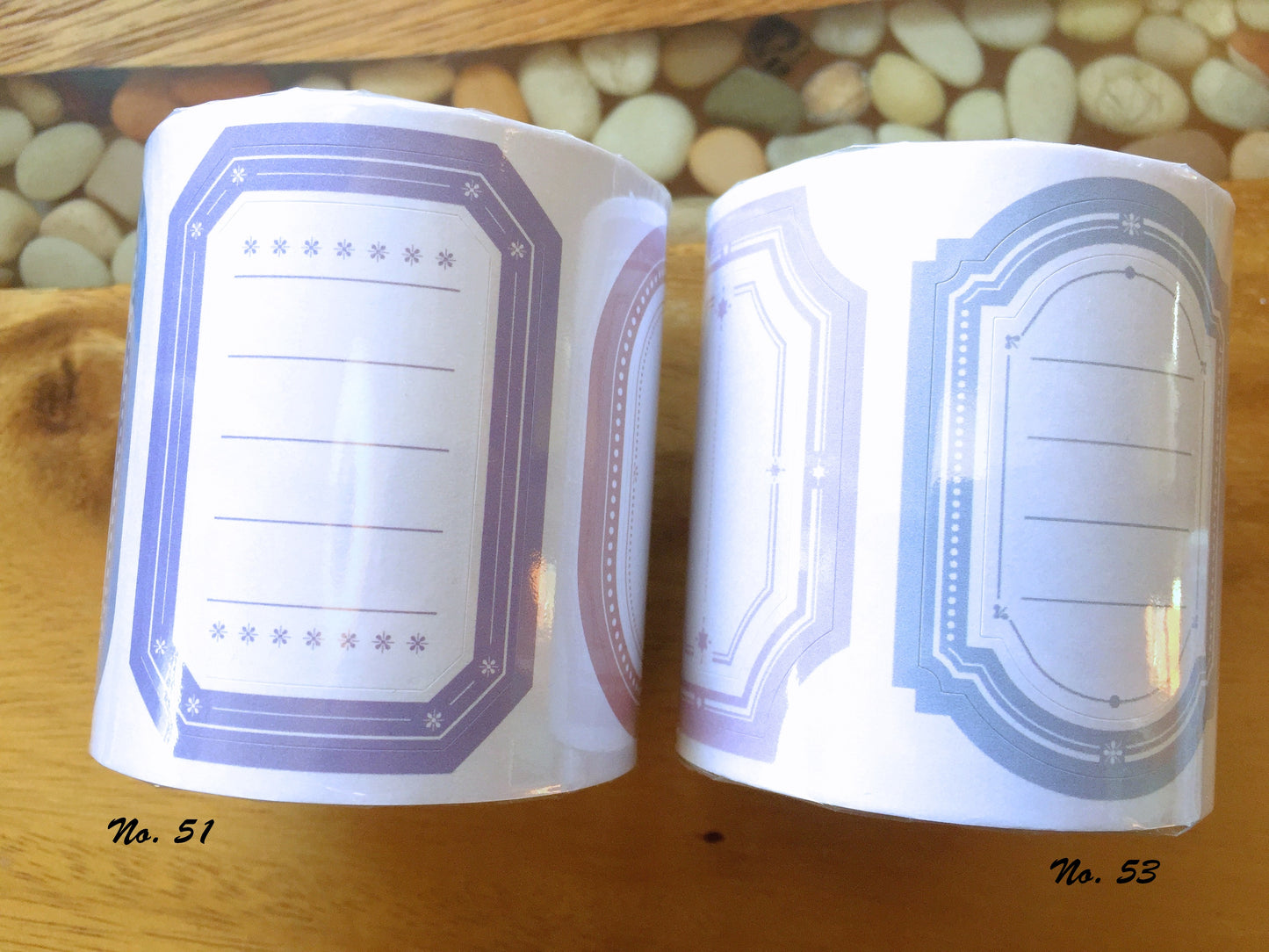 LihaoPaper - No. 53 Double Label kiss-cut paper tape SAMPLES