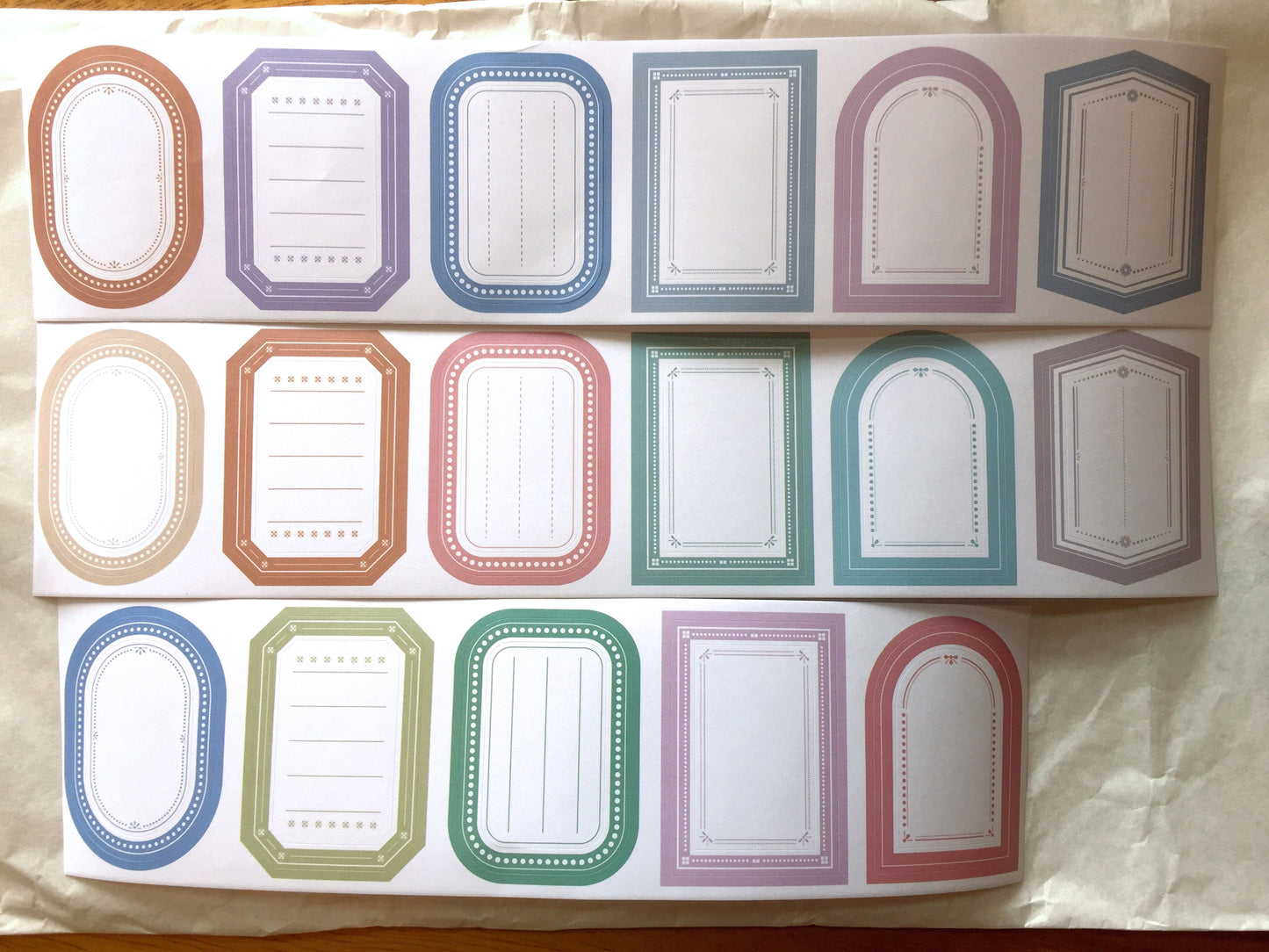 LihaoPaper - No. 51 Double Label kiss-cut paper tape SAMPLES