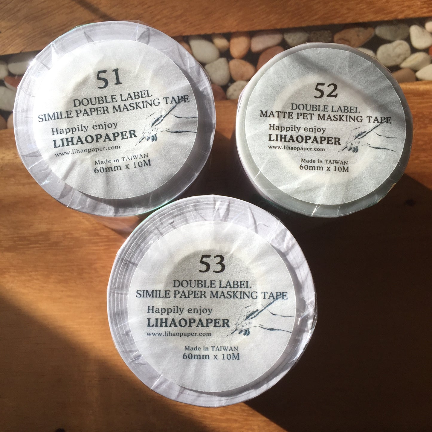 LihaoPaper - No. 51 Double Label kiss-cut paper tape SAMPLES