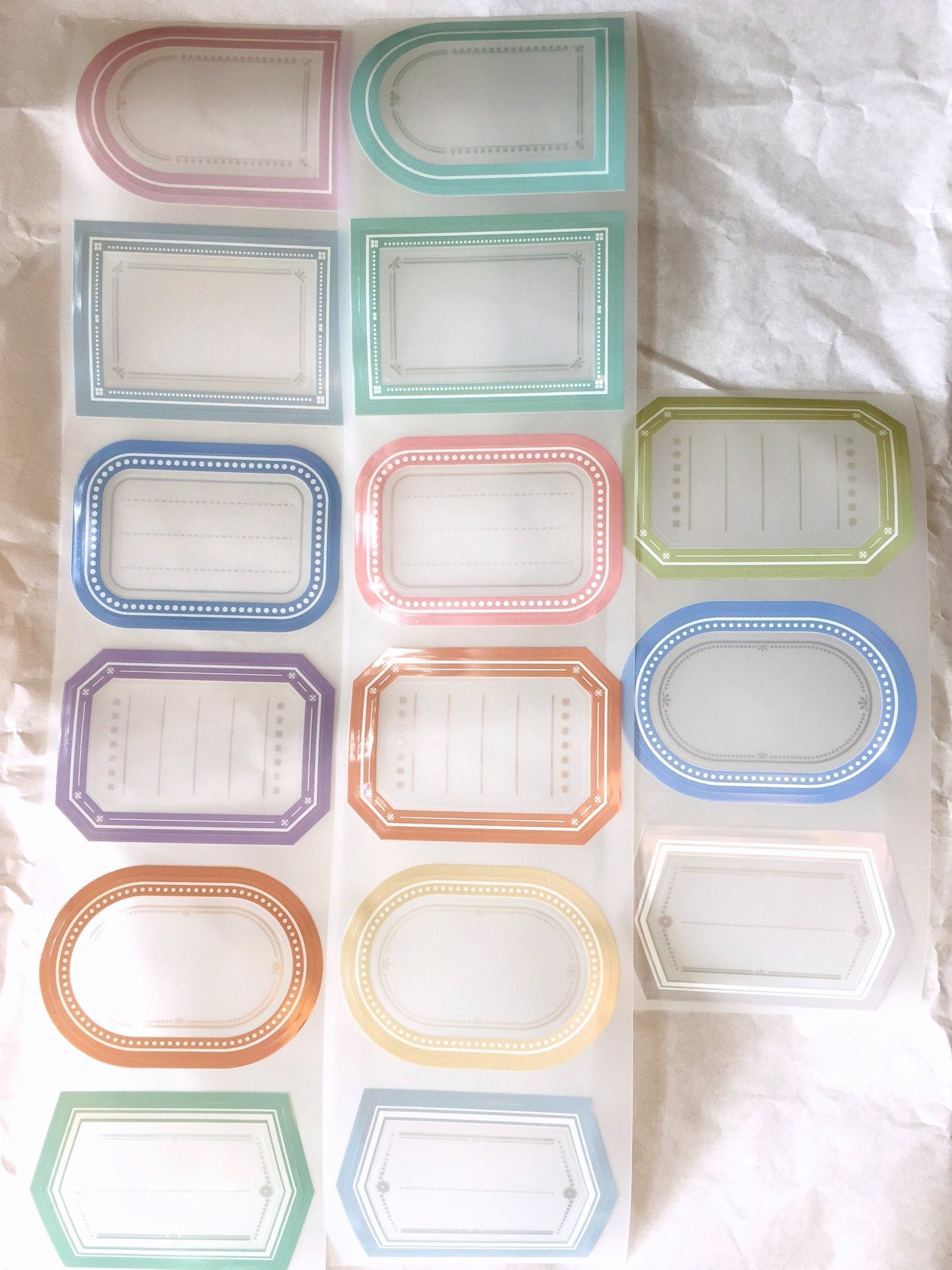 LihaoPaper - No. 52 Double Label kiss-cut PET tape SAMPLES