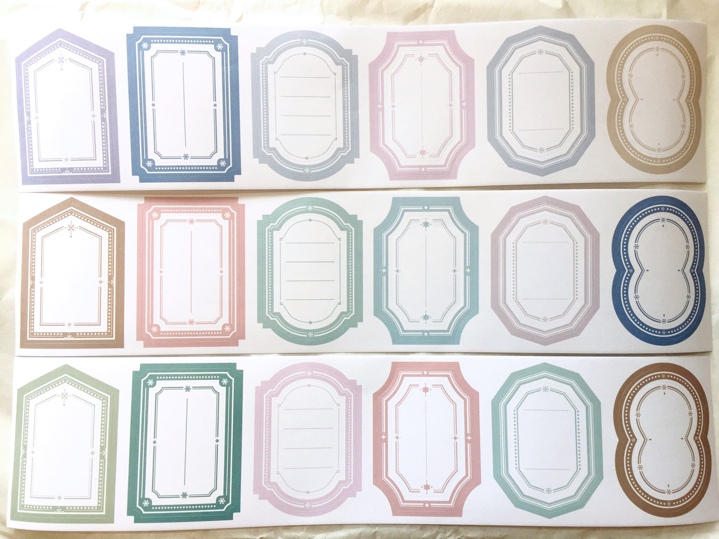 LihaoPaper - No. 53 Double Label kiss-cut paper tape SAMPLES