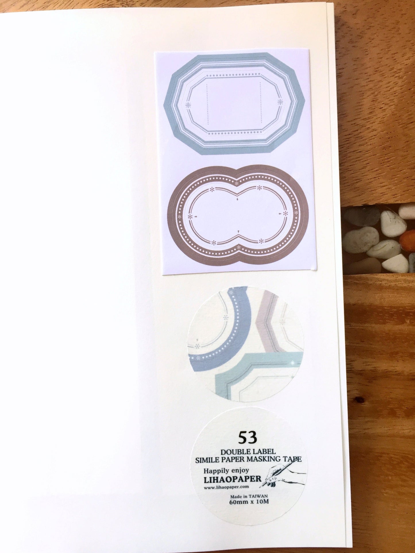 LihaoPaper - No. 53 Double Label kiss-cut paper tape SAMPLES