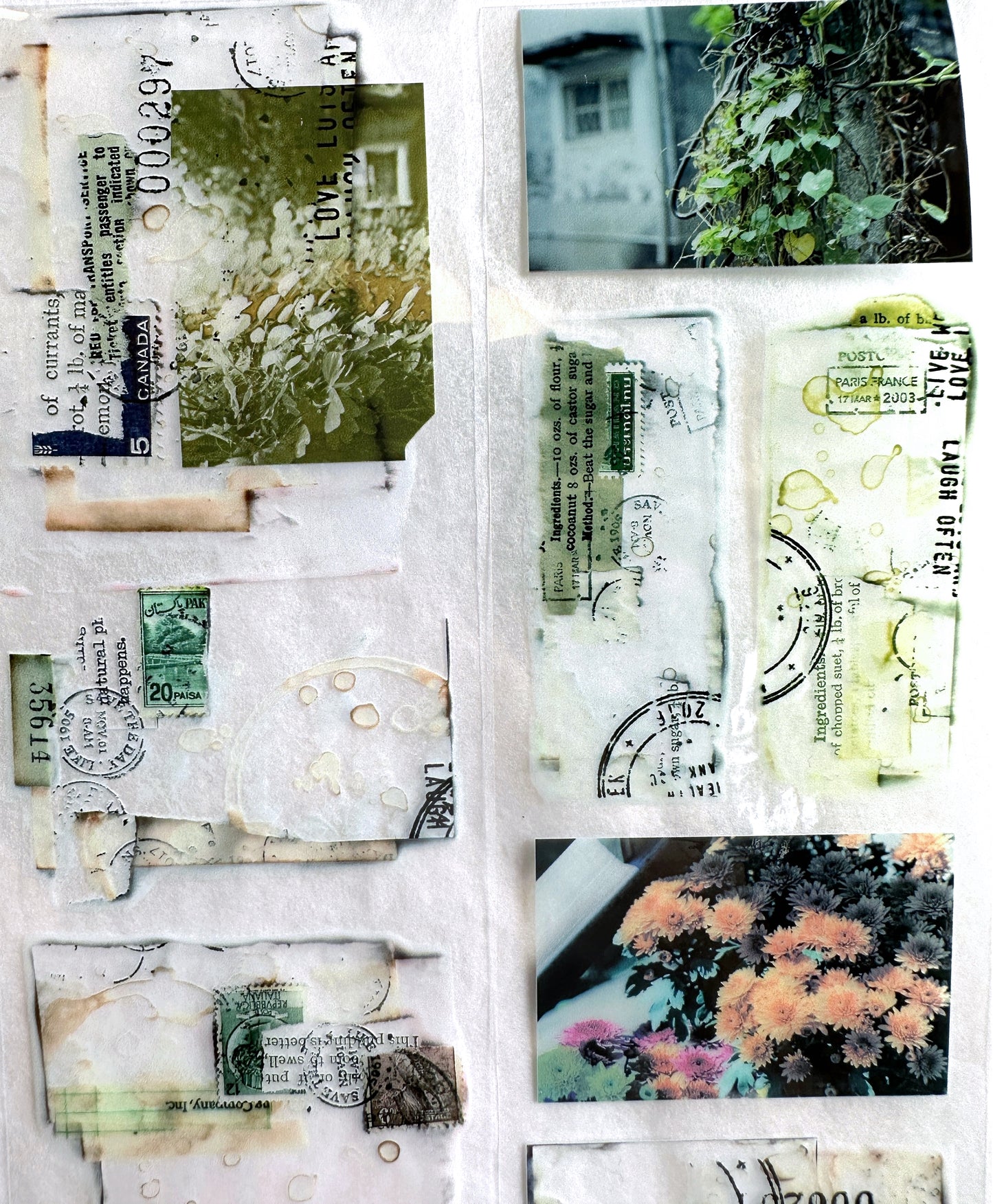 LihaoPaper - Fragment Writing: Being Weathered PET tape (5 cm x 150 cm) SAMPLES