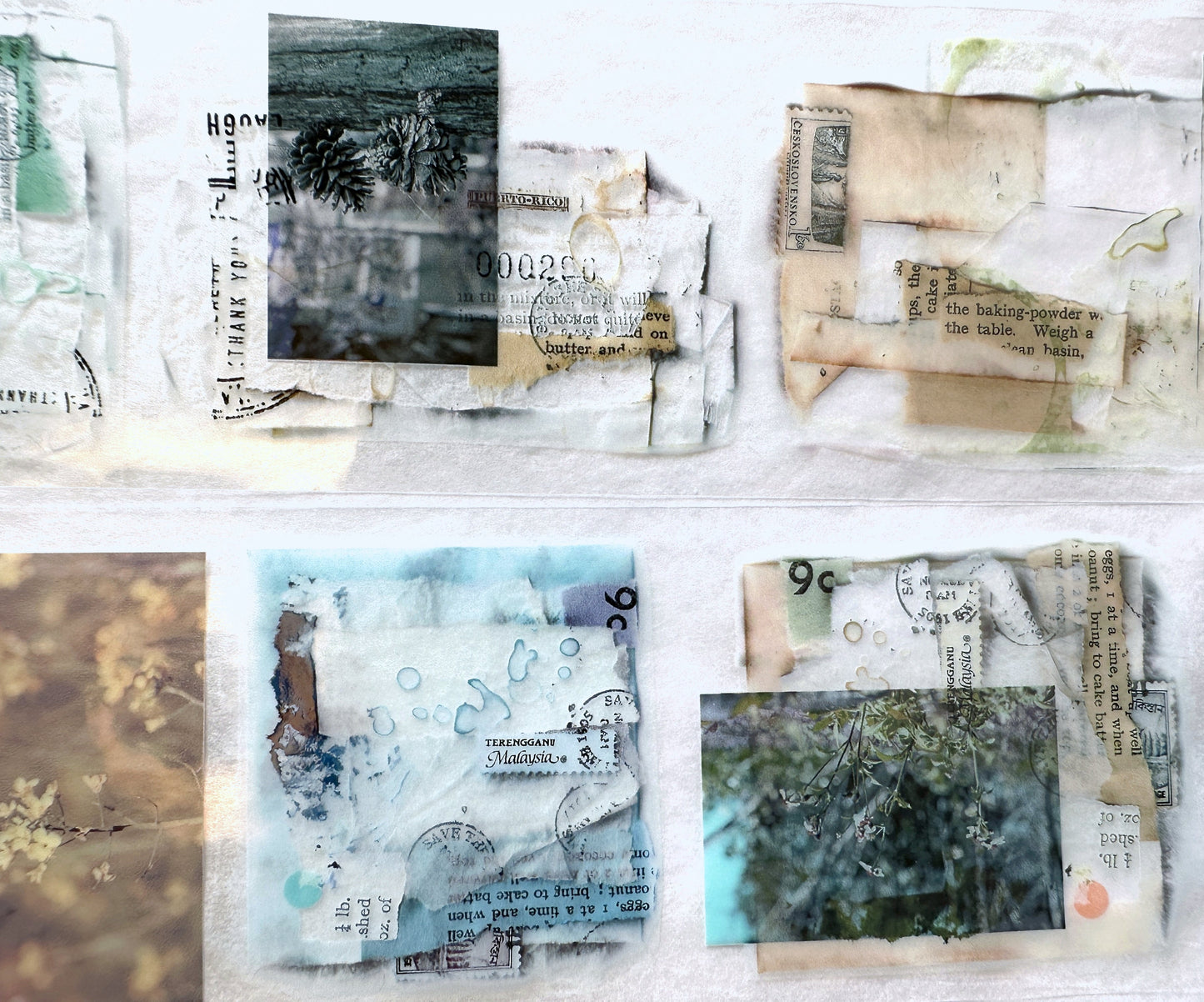 LihaoPaper - Fragment Writing: Being Weathered PET tape (5 cm x 150 cm) SAMPLES