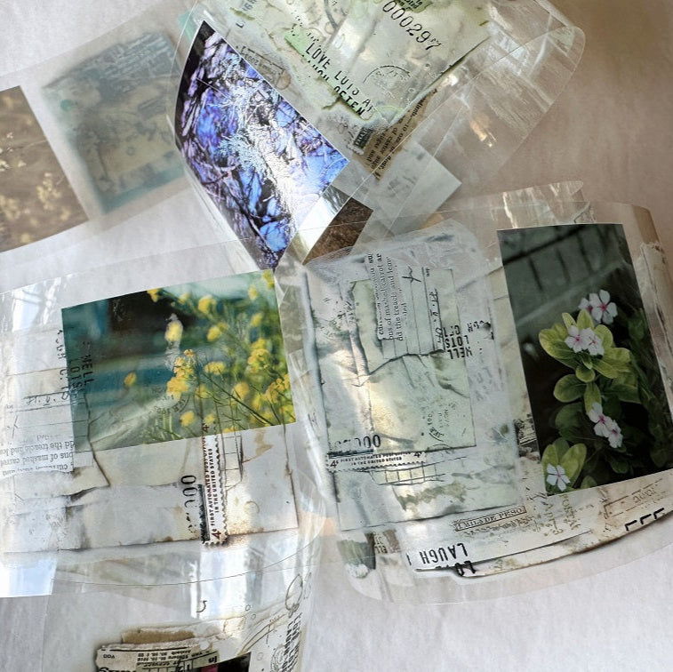 LihaoPaper - Fragment Writing: Being Weathered PET tape (5 cm x 150 cm) SAMPLES