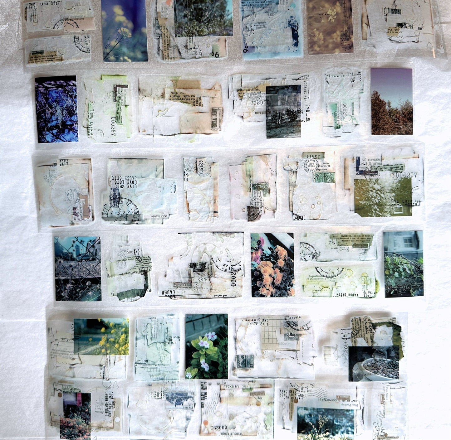 LihaoPaper - Fragment Writing: Being Weathered PET tape (5 cm x 150 cm) SAMPLES