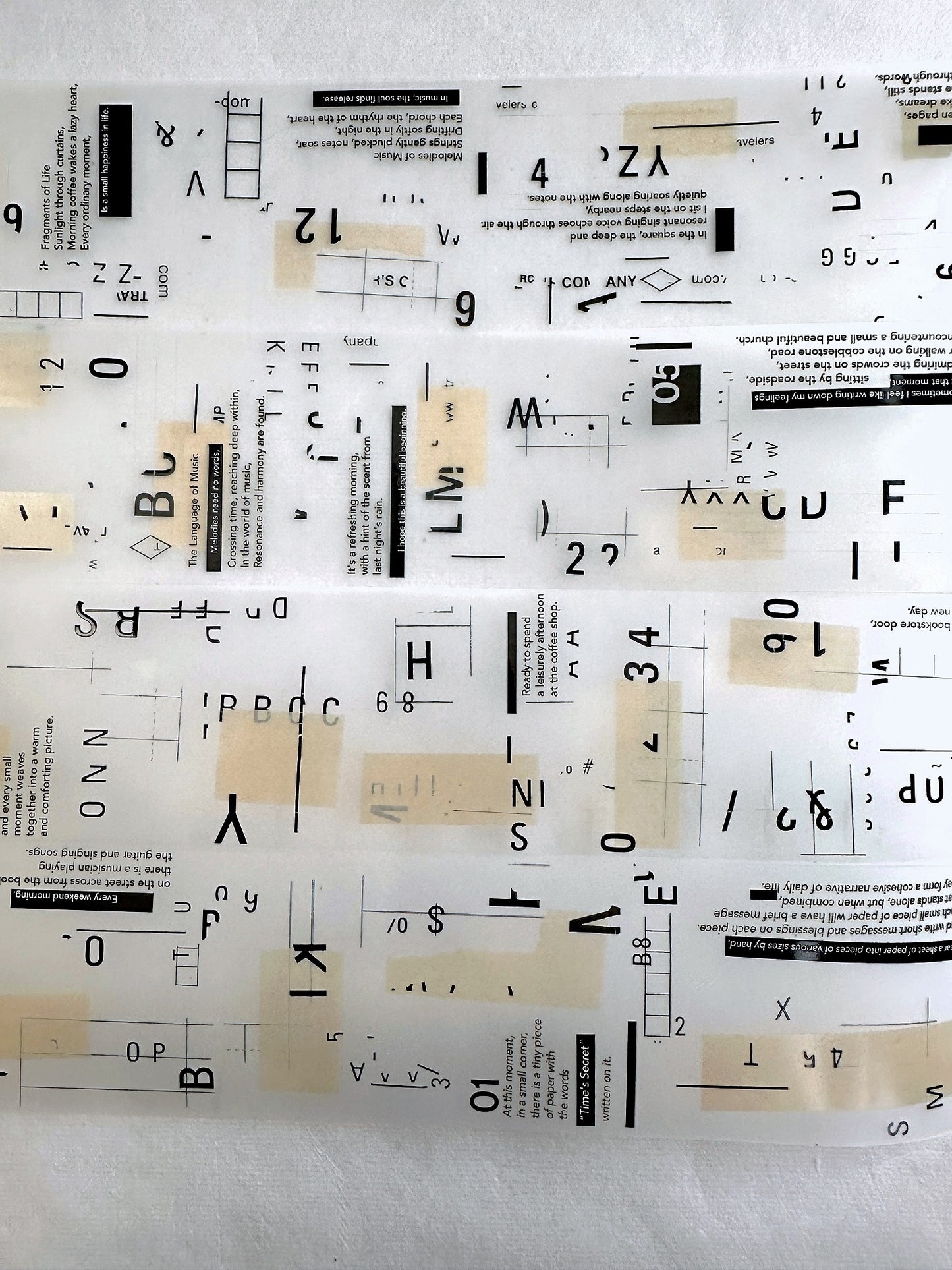 LihaoPaper - Between the Fragments PET tape SAMPLES