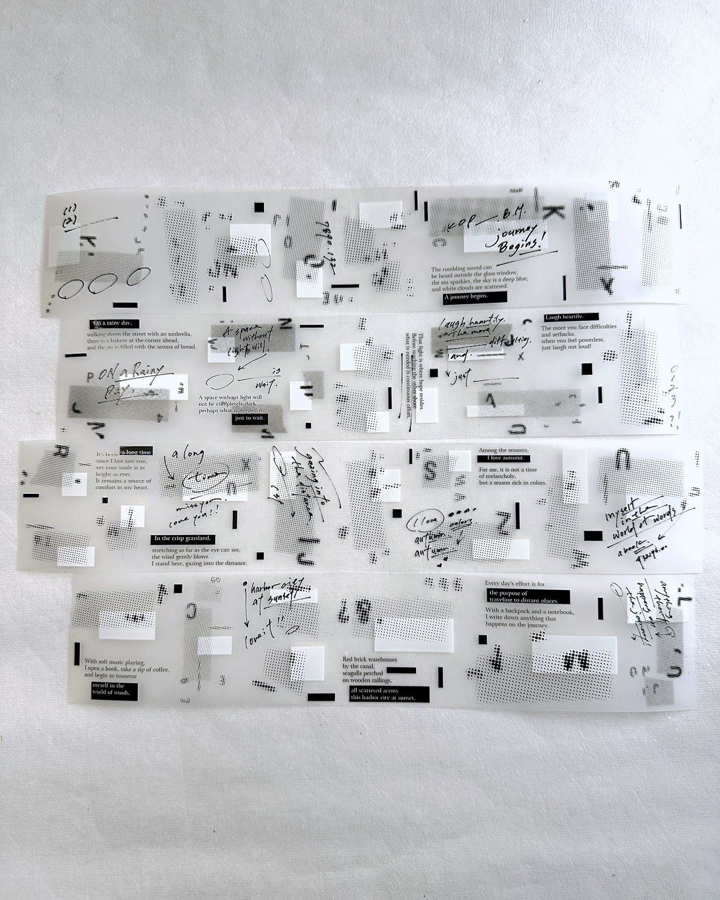 LihaoPaper - A Space Without Light PET tape SAMPLES