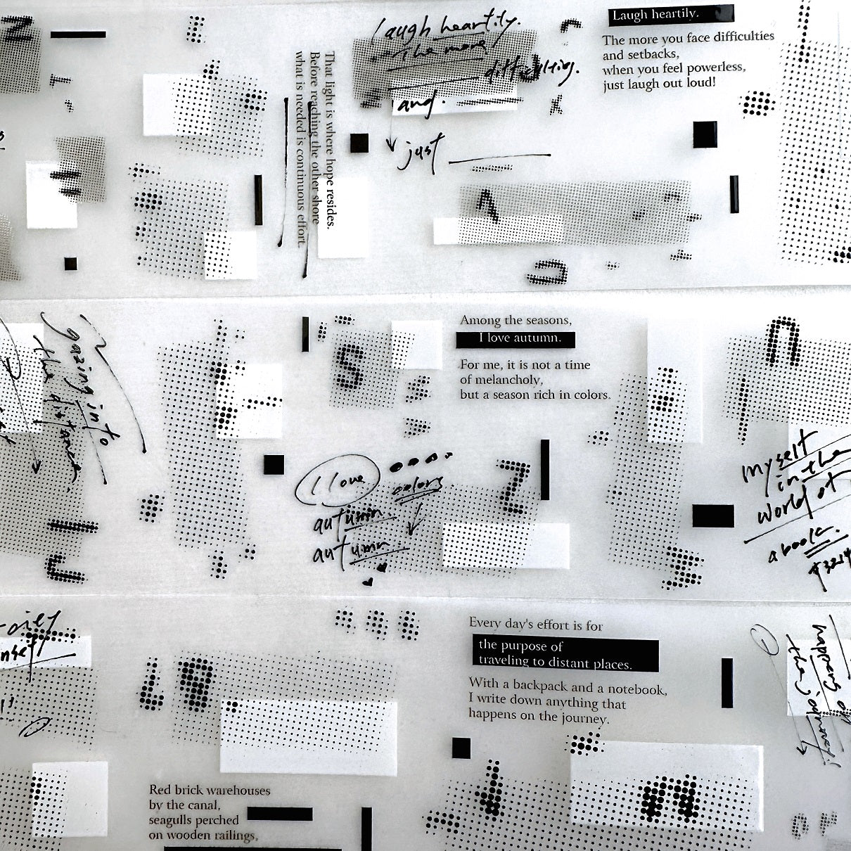 LihaoPaper - A Space Without Light PET tape SAMPLES