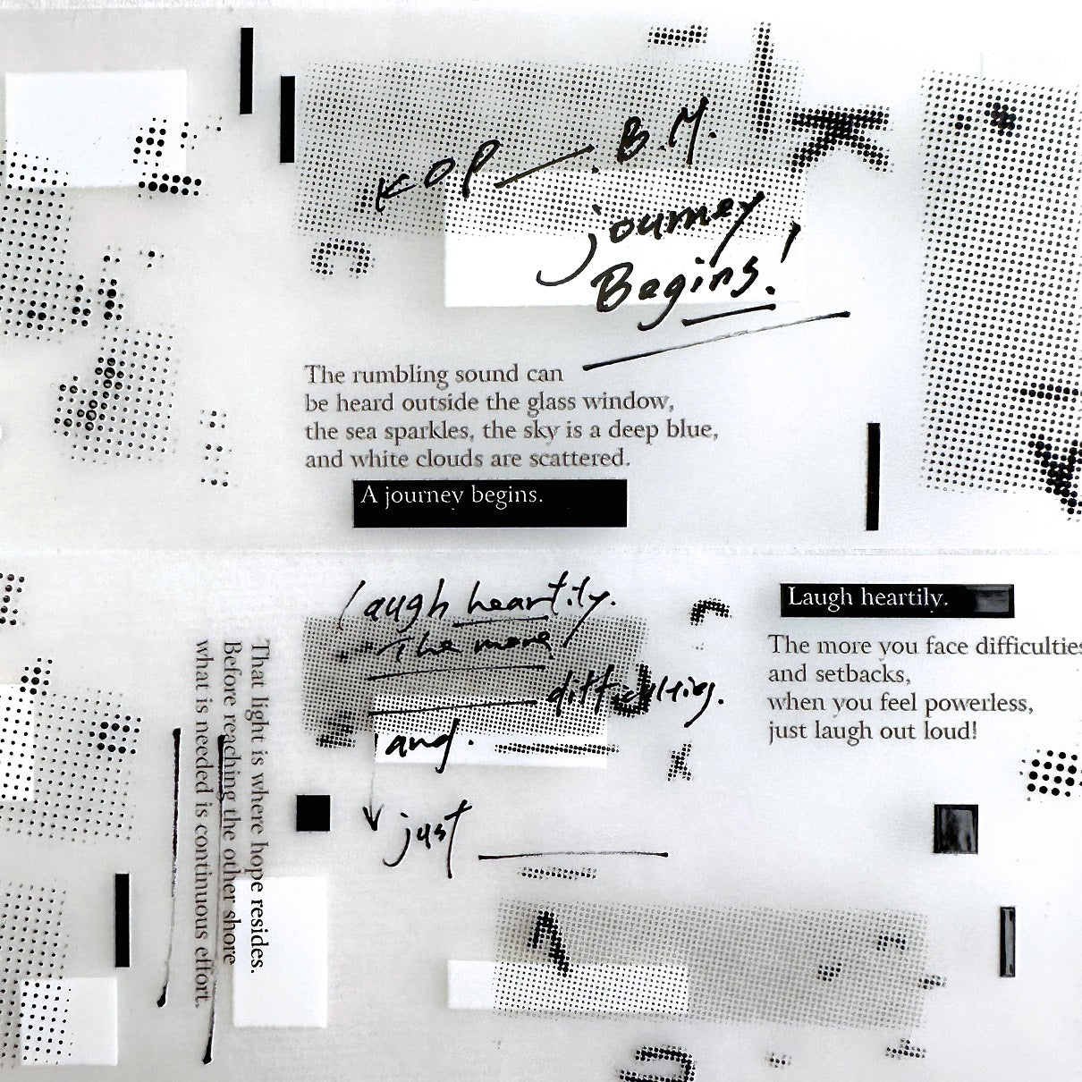 LihaoPaper - A Space Without Light PET tape SAMPLES