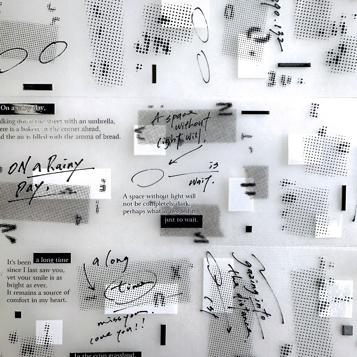 LihaoPaper - A Space Without Light PET tape SAMPLES