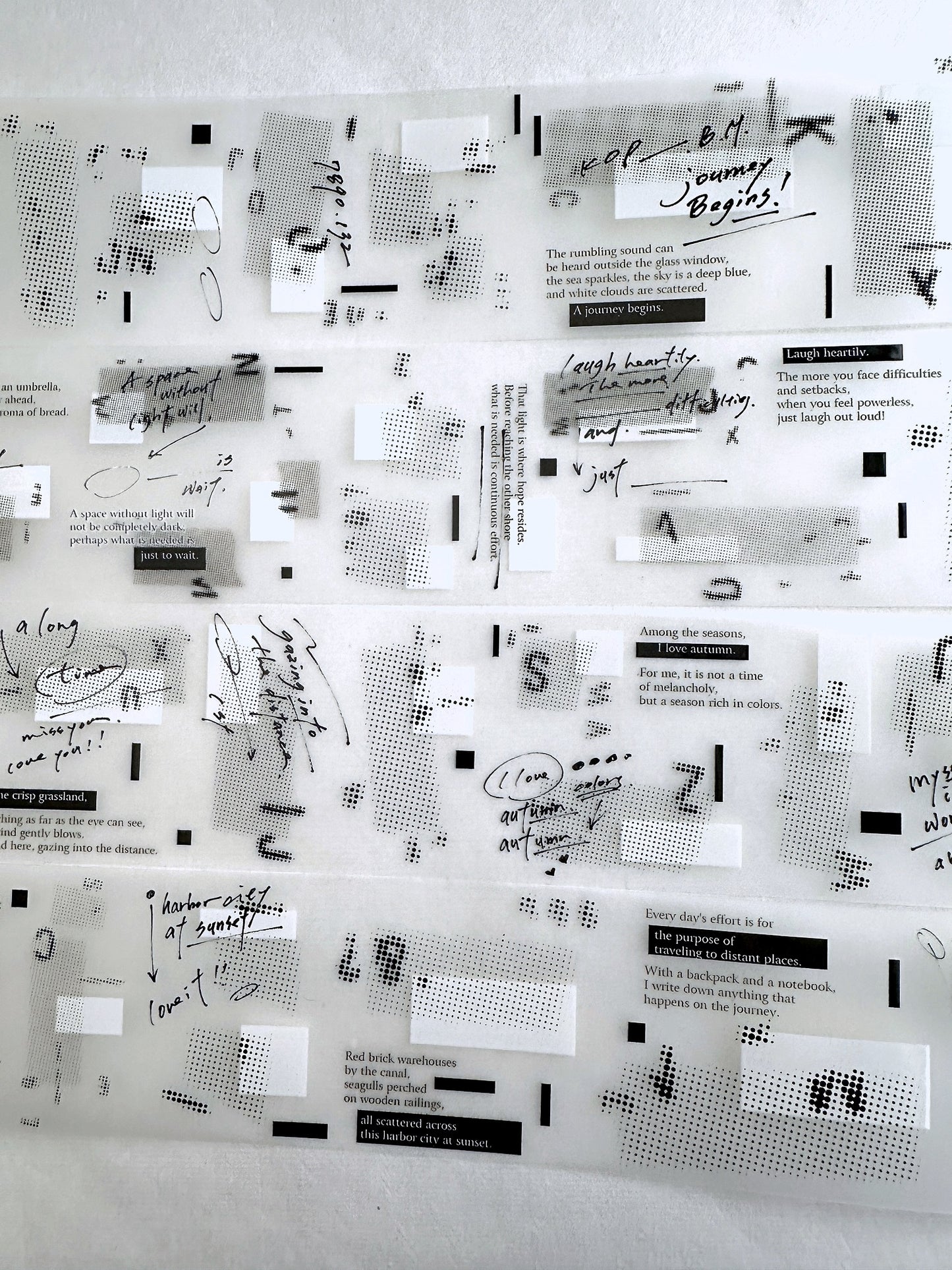 LihaoPaper - A Space Without Light PET tape SAMPLES
