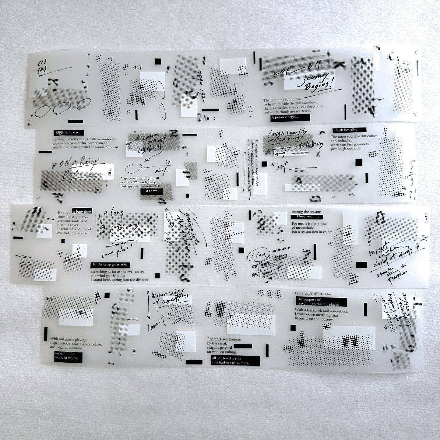 LihaoPaper - A Space Without Light PET tape SAMPLES