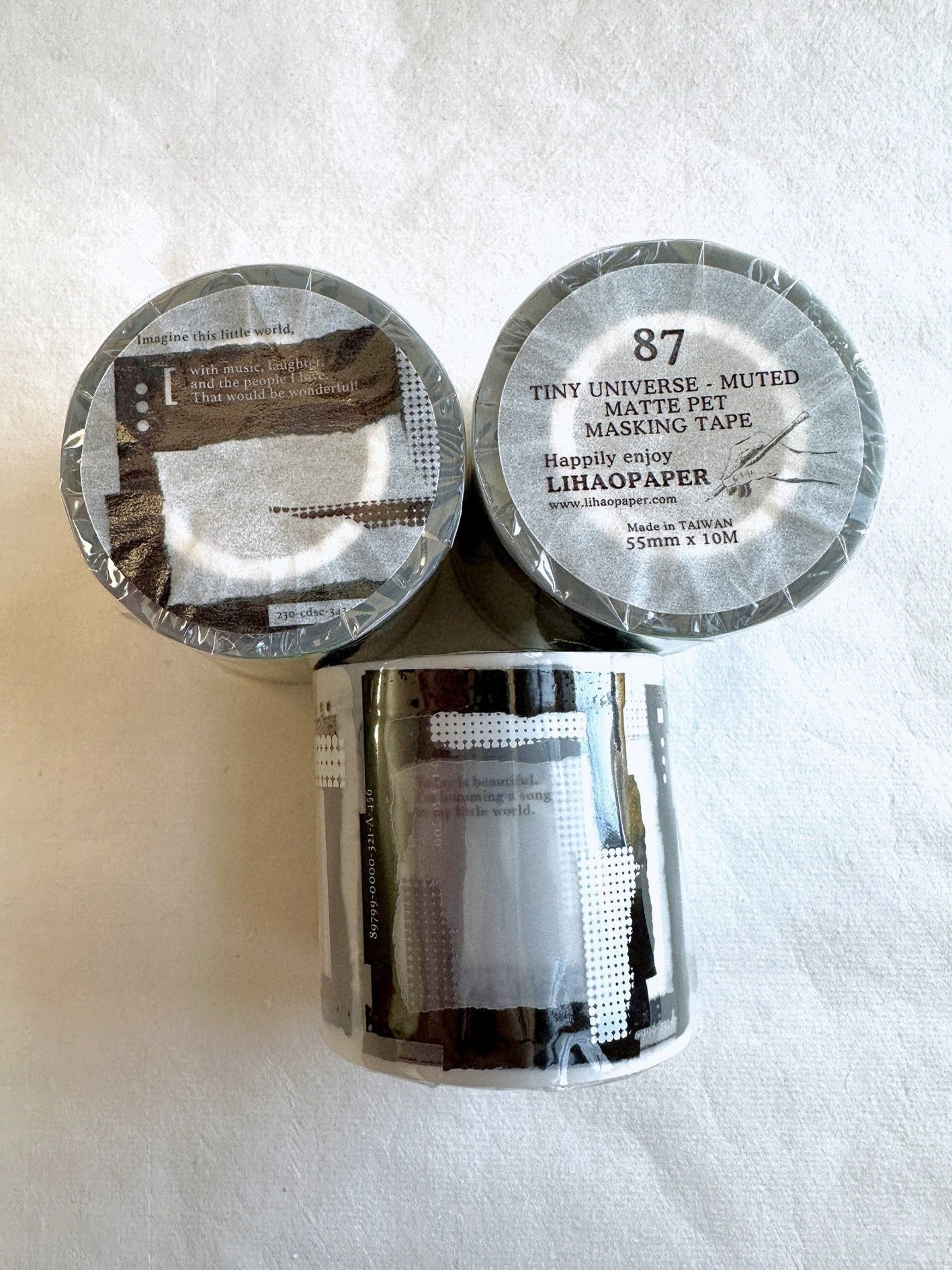 LihaoPaper - Tiny universe Muted PET tape SAMPLES