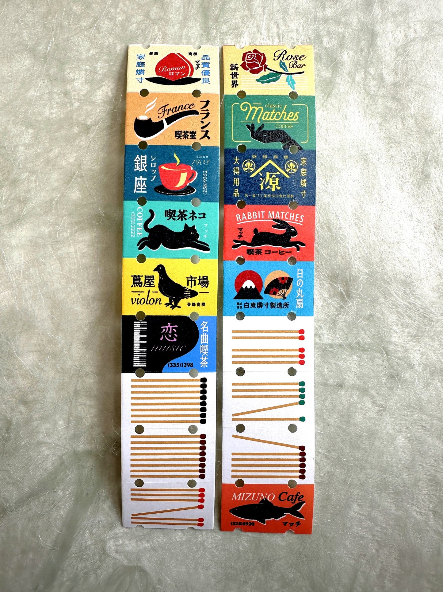 LihaoPaper - Matchbox label sticker roll SAMPLES
