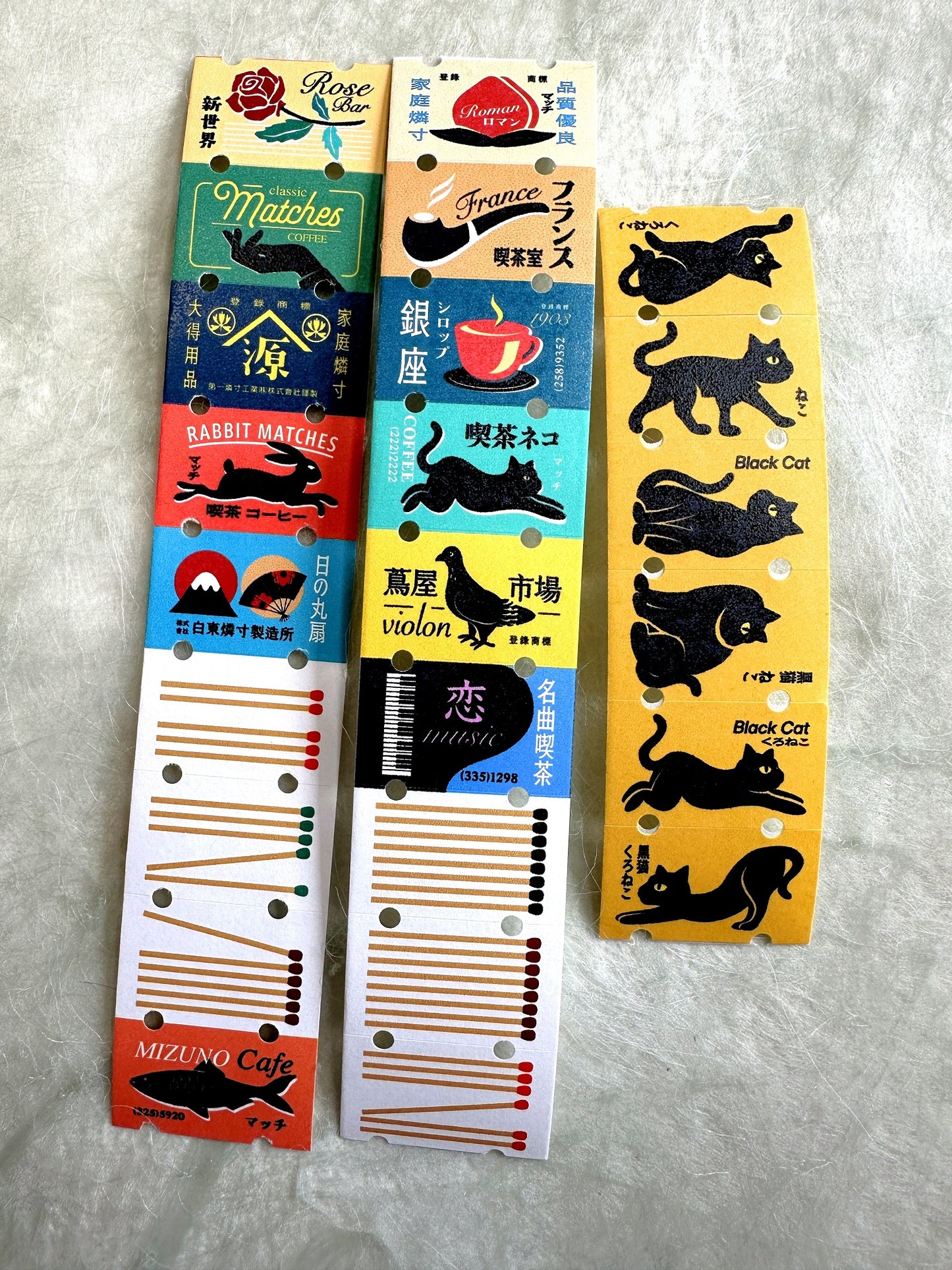 LihaoPaper - Matchbox label sticker roll SAMPLES