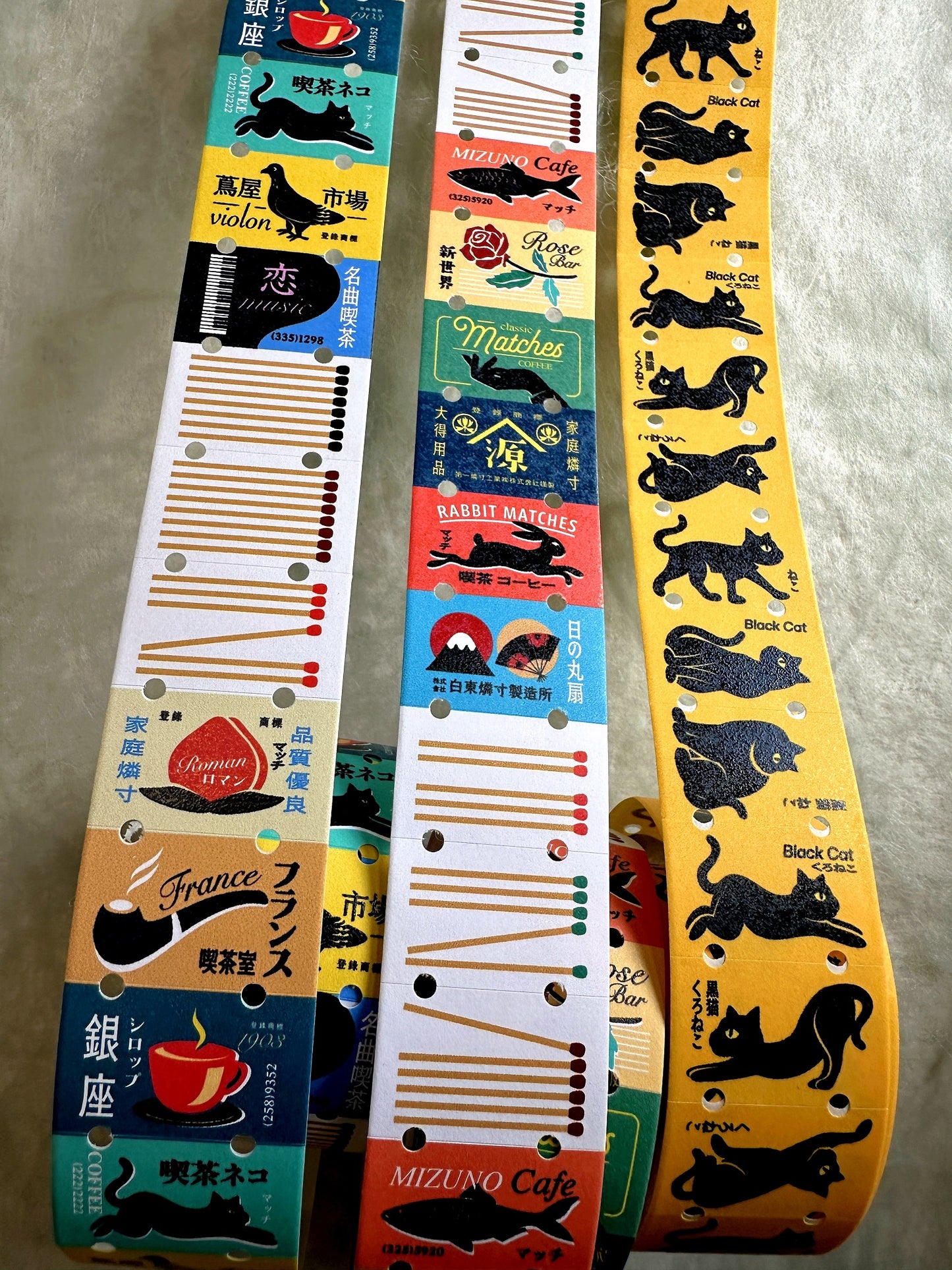 LihaoPaper - Black Cat label sticker roll SAMPLES