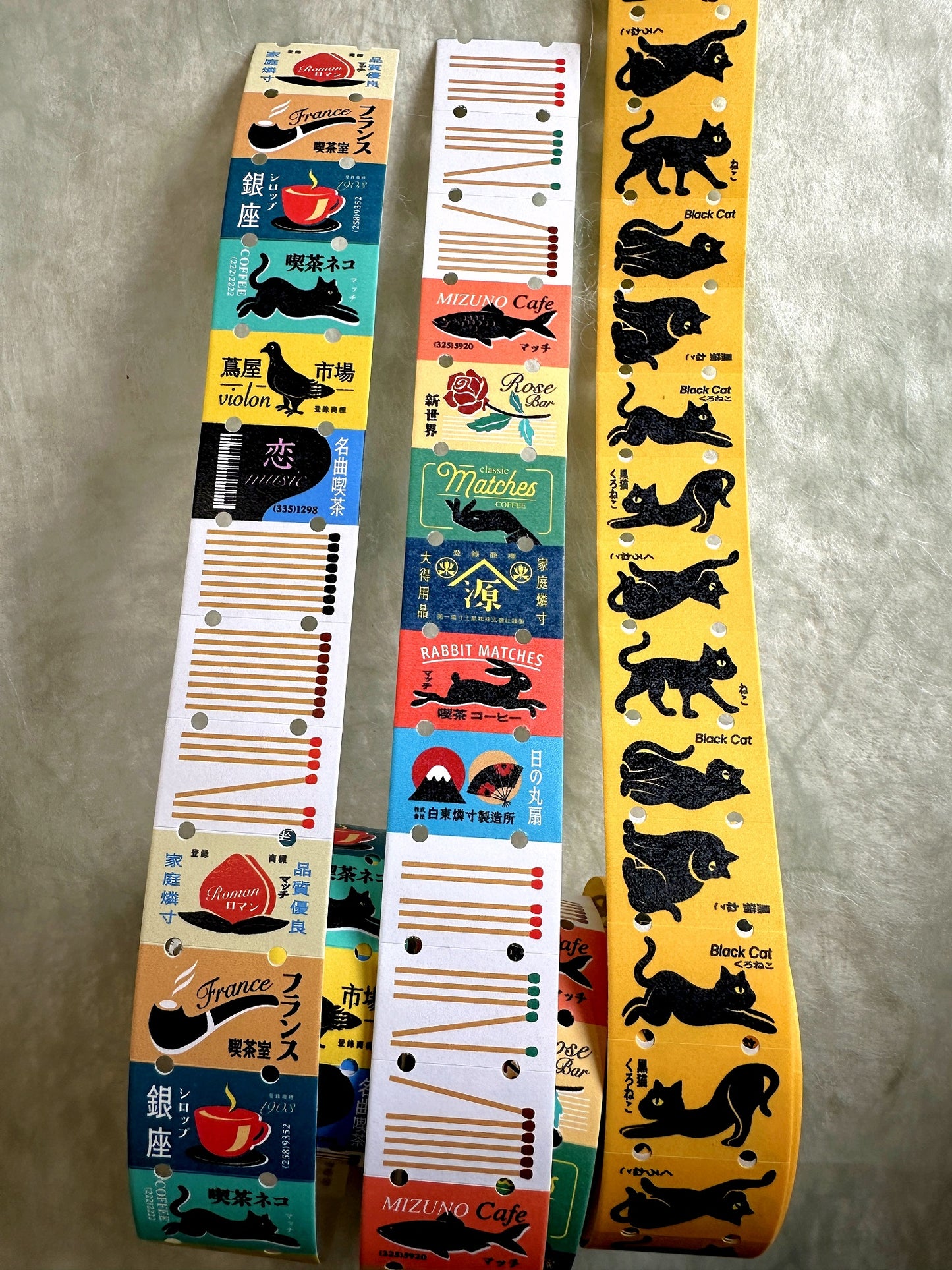LihaoPaper - Black Cat label sticker roll SAMPLES
