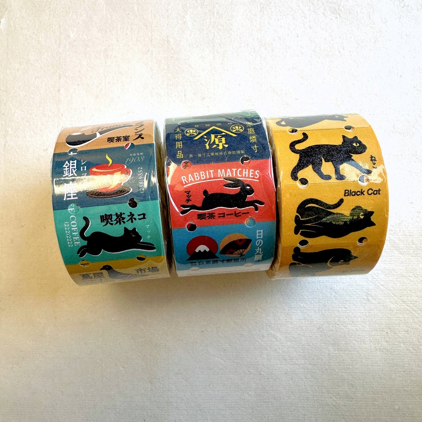 LihaoPaper - Black Cat label sticker roll SAMPLES