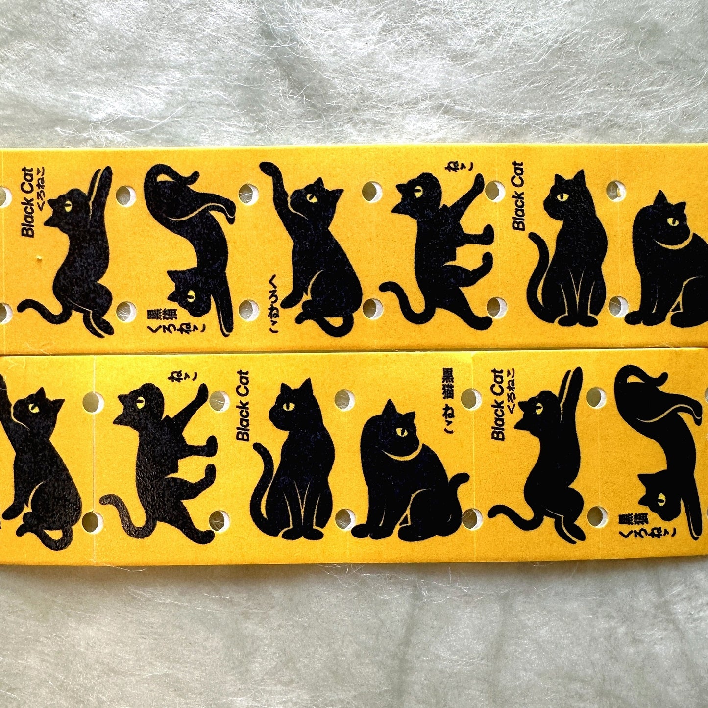 LihaoPaper - Black Cat label sticker roll SAMPLES