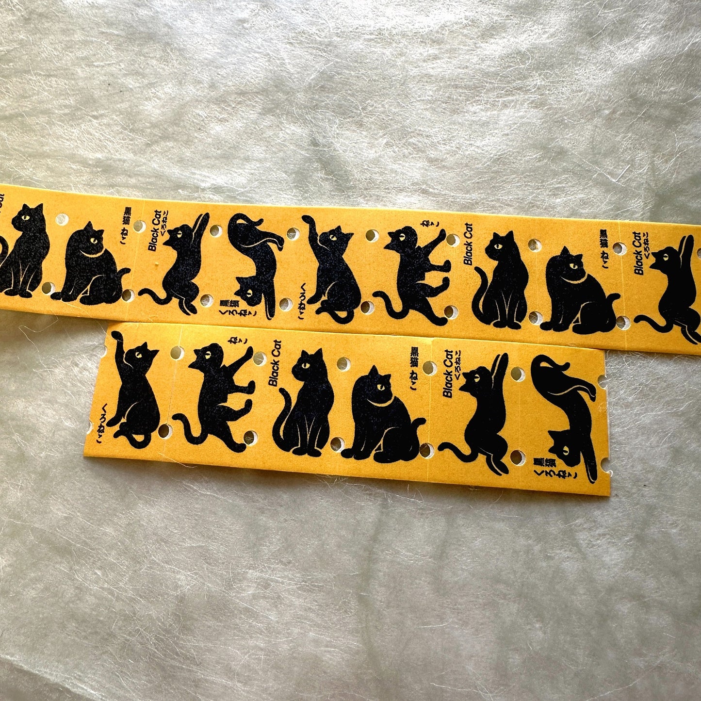 LihaoPaper - Black Cat label sticker roll SAMPLES