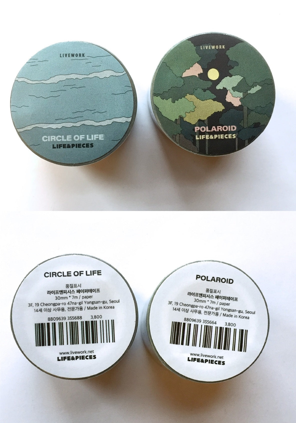 Livework - Circle of Life Korean masking tape SAMPLES