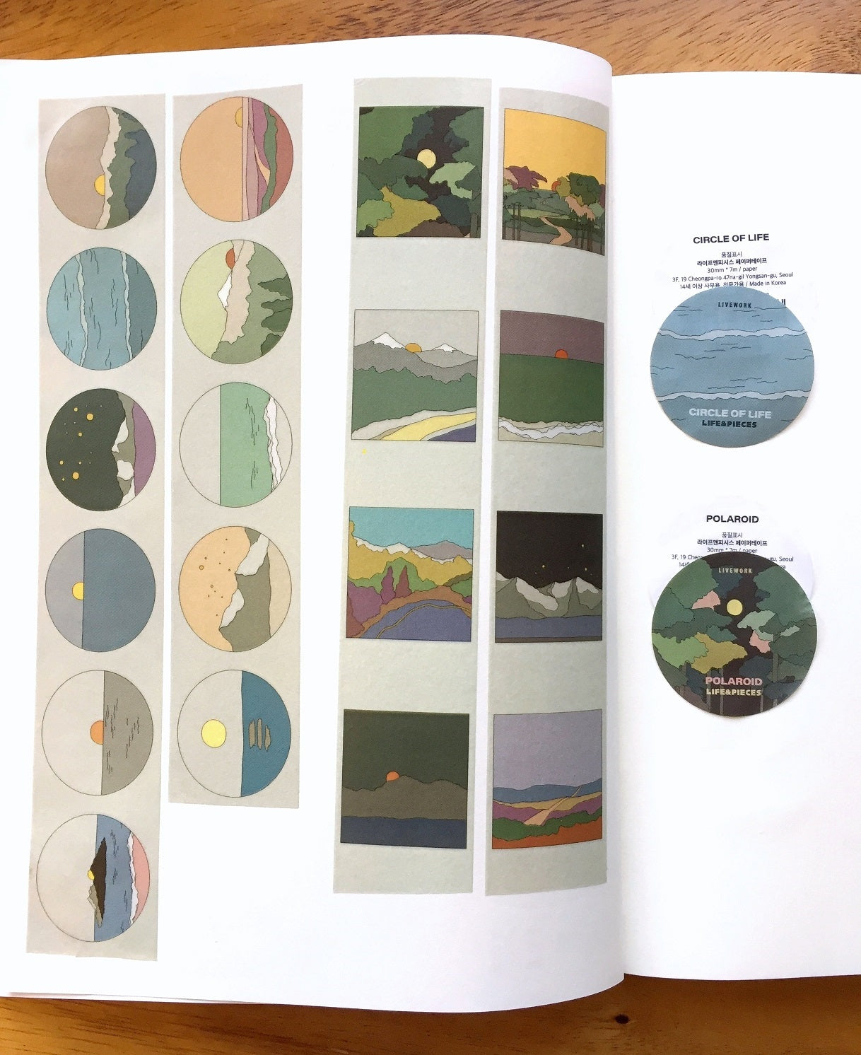 Livework - Circle of Life Korean masking tape SAMPLES
