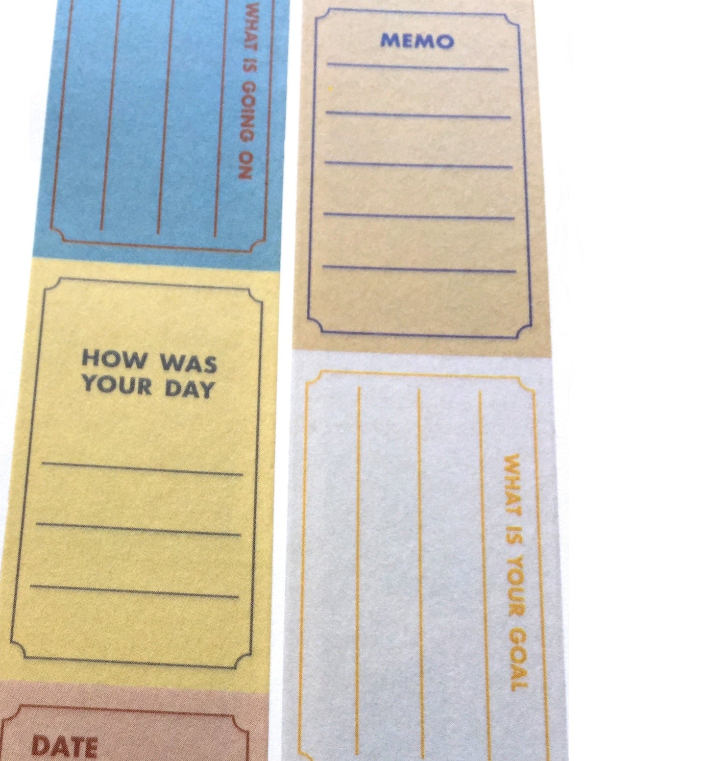 Livework - Life & Pieces Korean planner masking tape SAMPLES