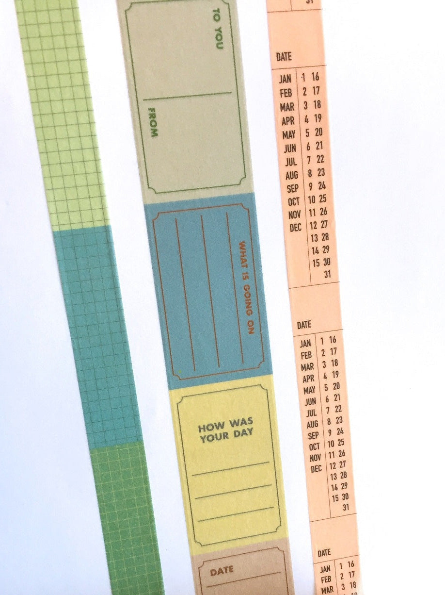Livework - Life & Pieces Korean planner masking tape SAMPLES